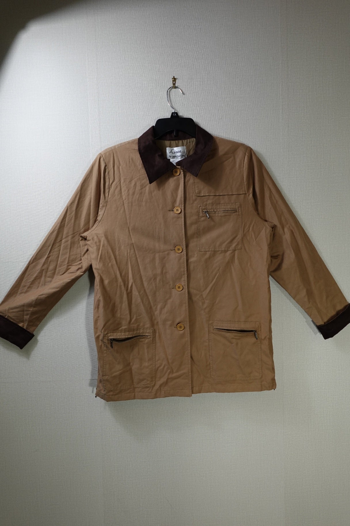 Linea by Louis Dell'Olio, New Vintage Light Jacket, L, Cotton/nylon