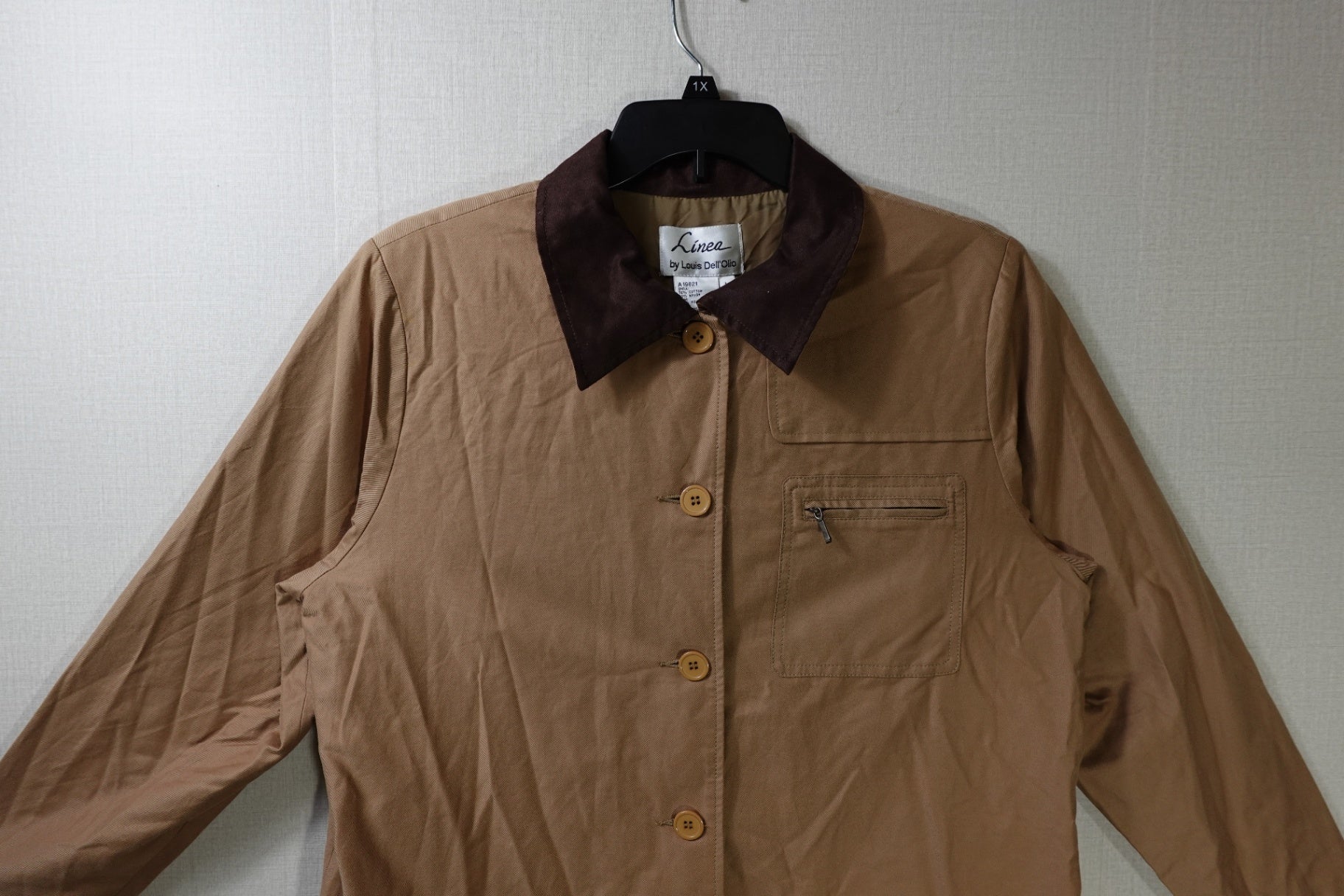 Linea by Louis Dell'Olio, New Vintage Light Jacket, L, Cotton/nylon
