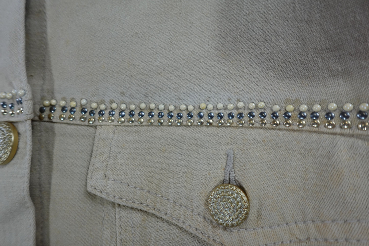 DG2 by Diane Gilman, Vintage Denim Jacket, L, Cotton