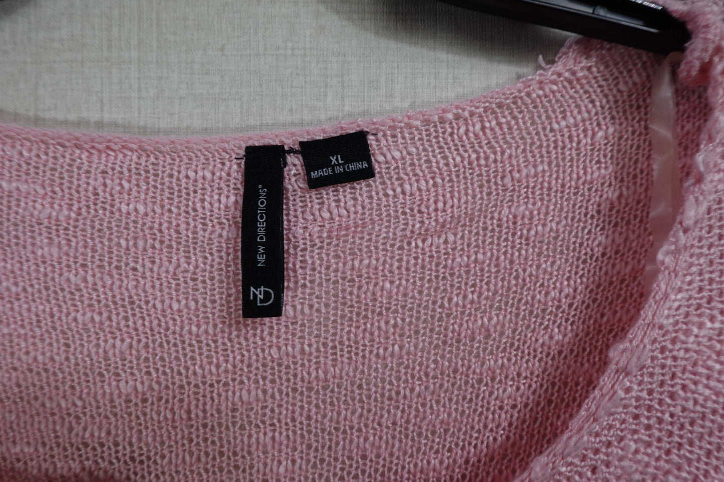 New Directions, New 3/4 Sleeve Knit Top, XL, Acrylic