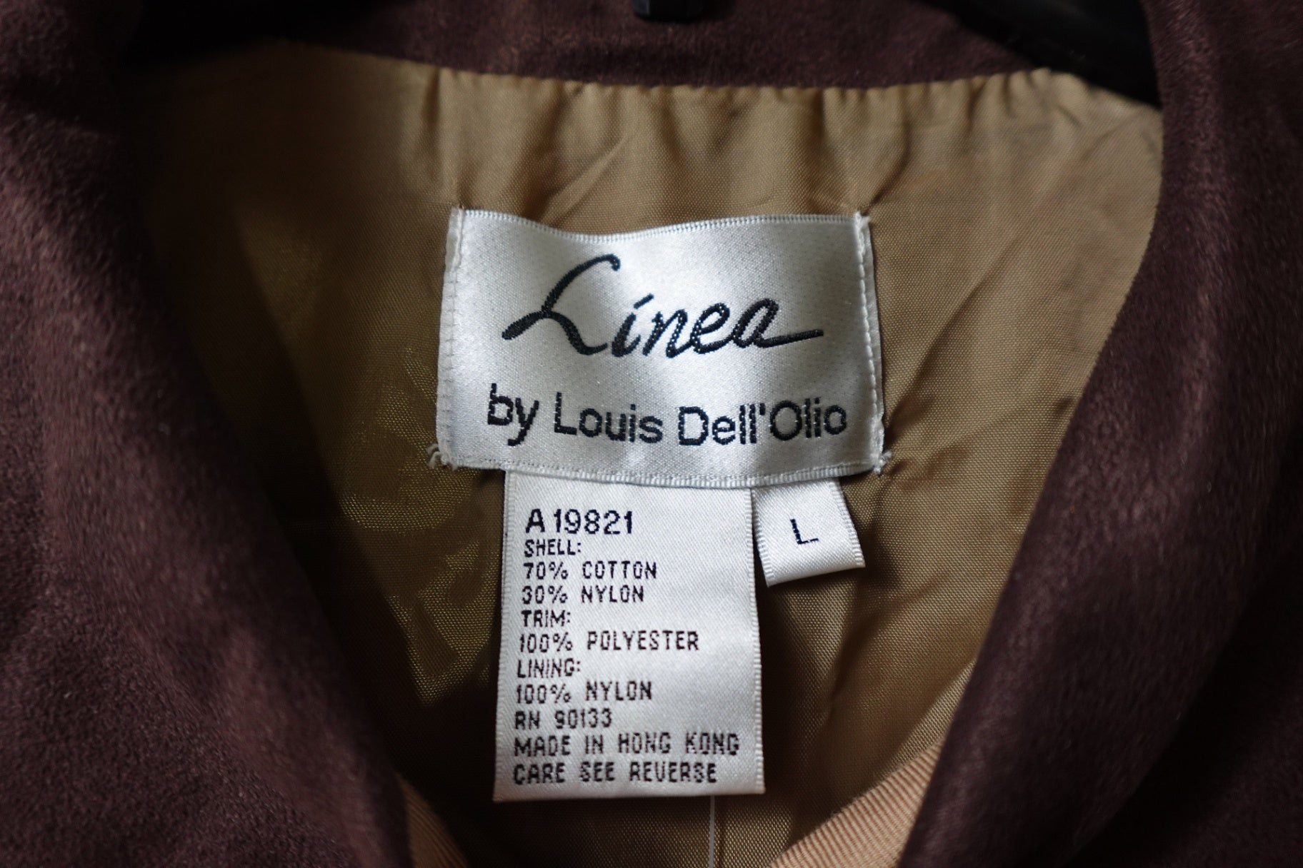 Linea by Louis Dell'Olio, New Vintage Light Jacket, L, Cotton/nylon
