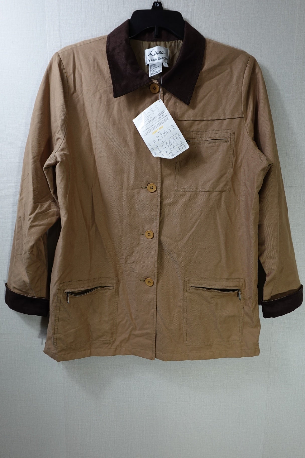 Linea by Louis Dell'Olio, New Vintage Light Jacket, L, Cotton/nylon