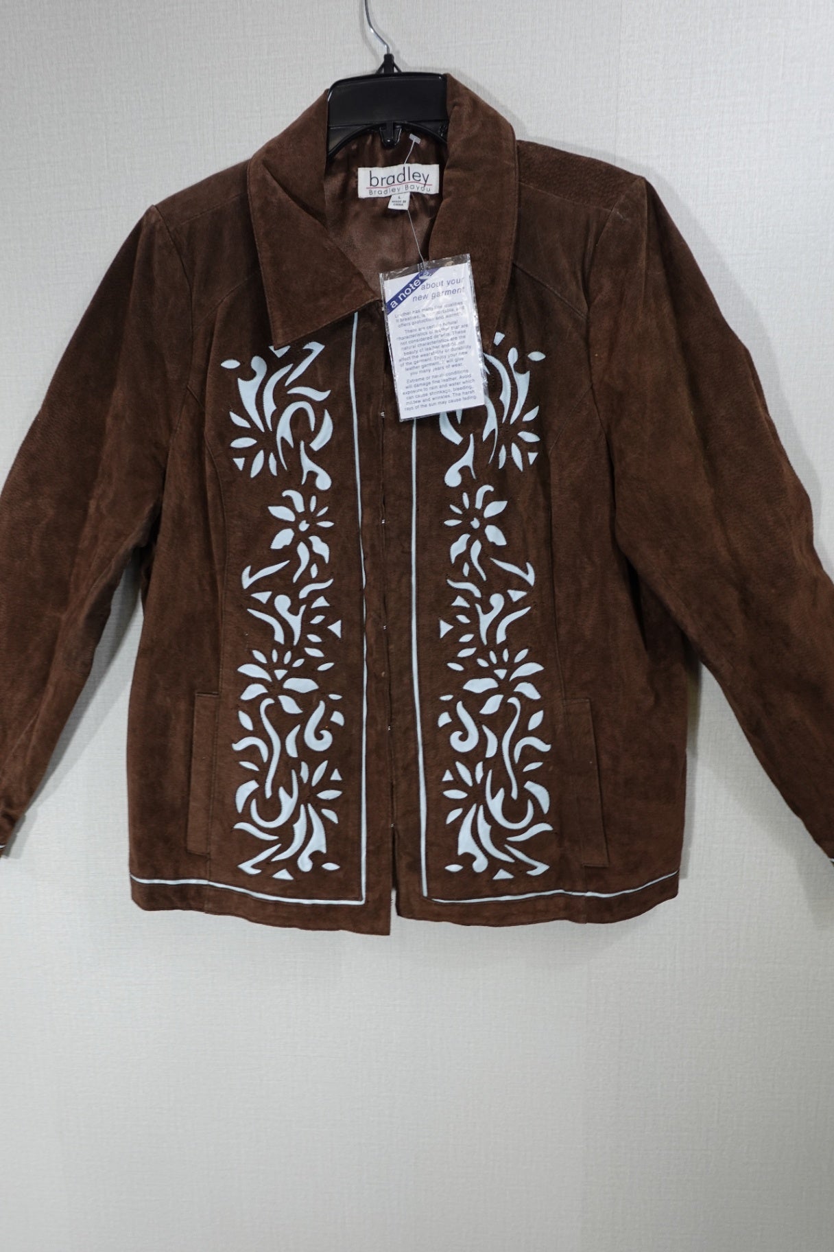 Bradley Bayou, new vintage coat, L, Leather polyester lining