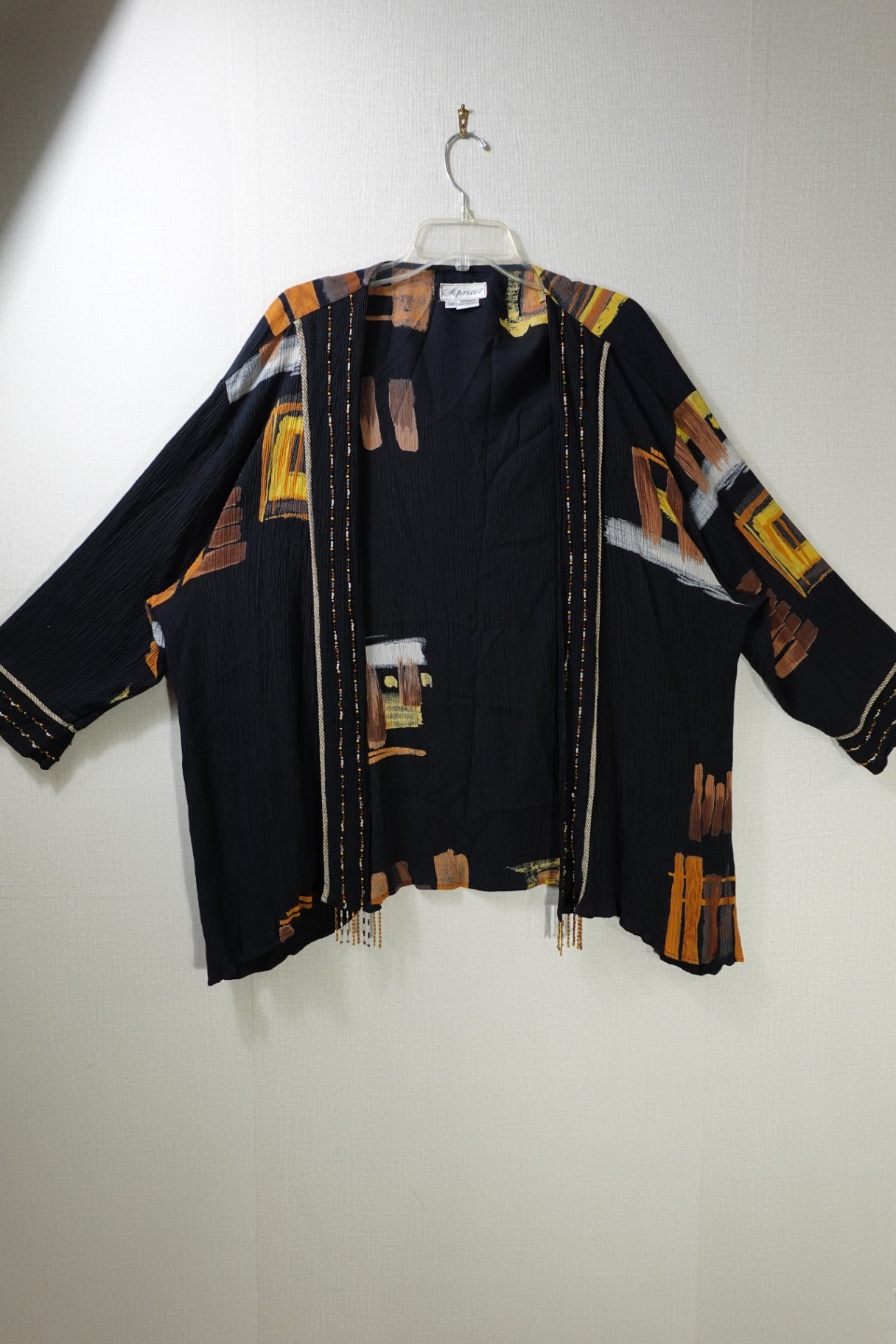 Apricot, CARDIGAN, 1X, Rayon