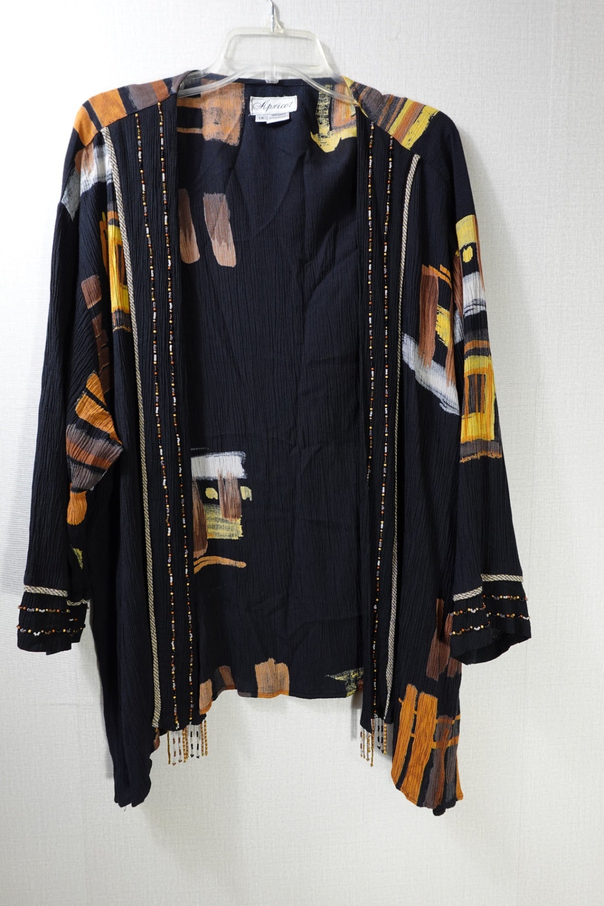 Apricot, CARDIGAN, 1X, Rayon