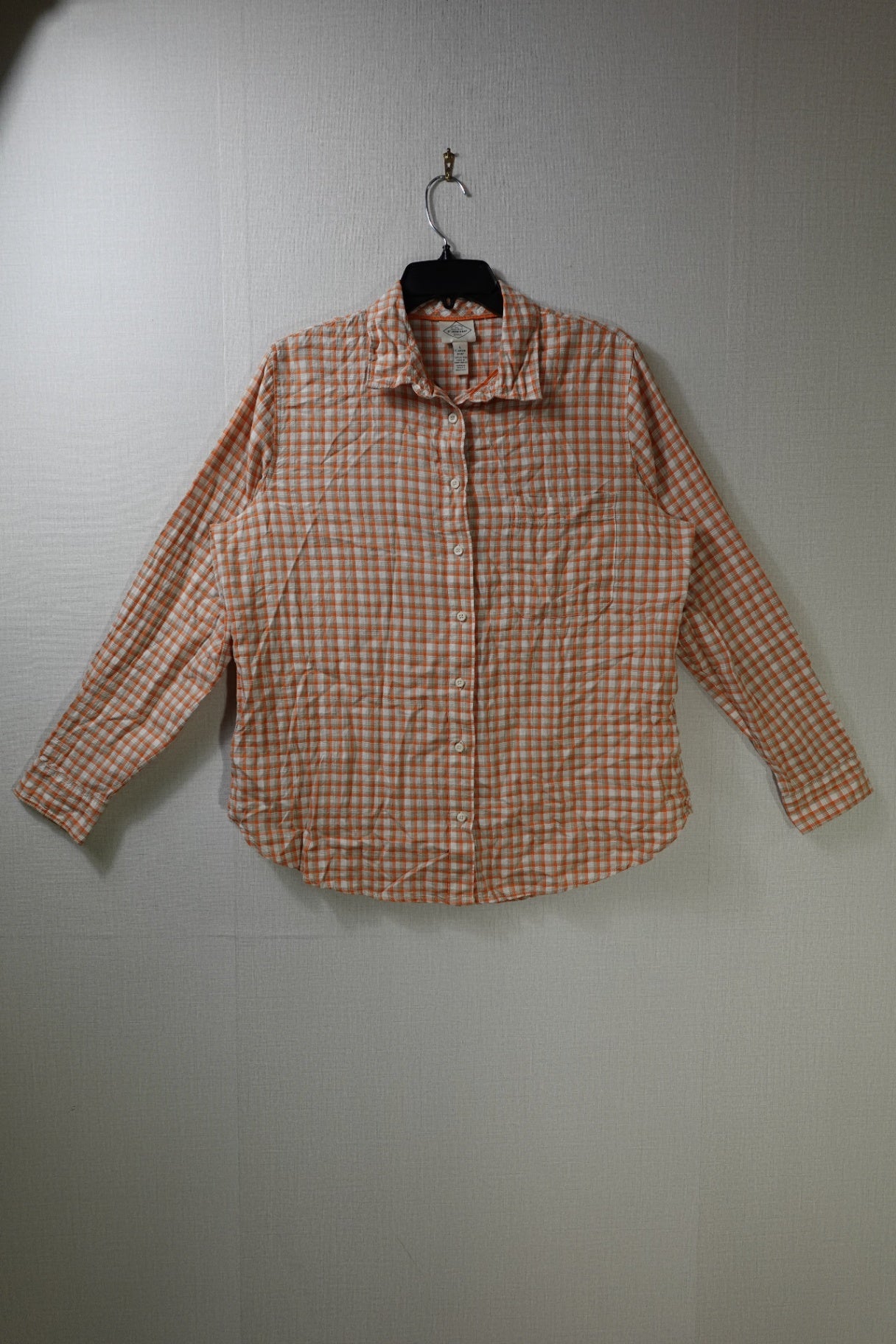 St. John's Bay, Long Sleeves Button down, L, Cotton