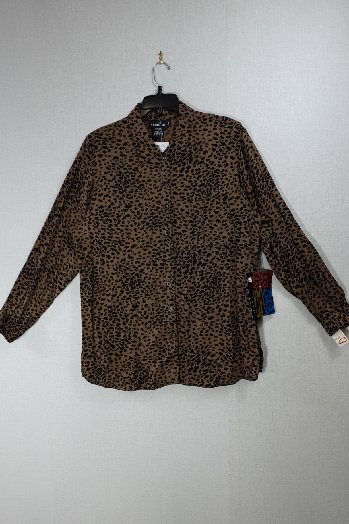 Carole Little, New Vintage Long Sleeves Top, 14, rayon