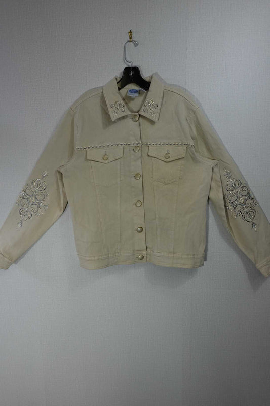 DG2 by Diane Gilman, Vintage Denim Jacket, L, Cotton