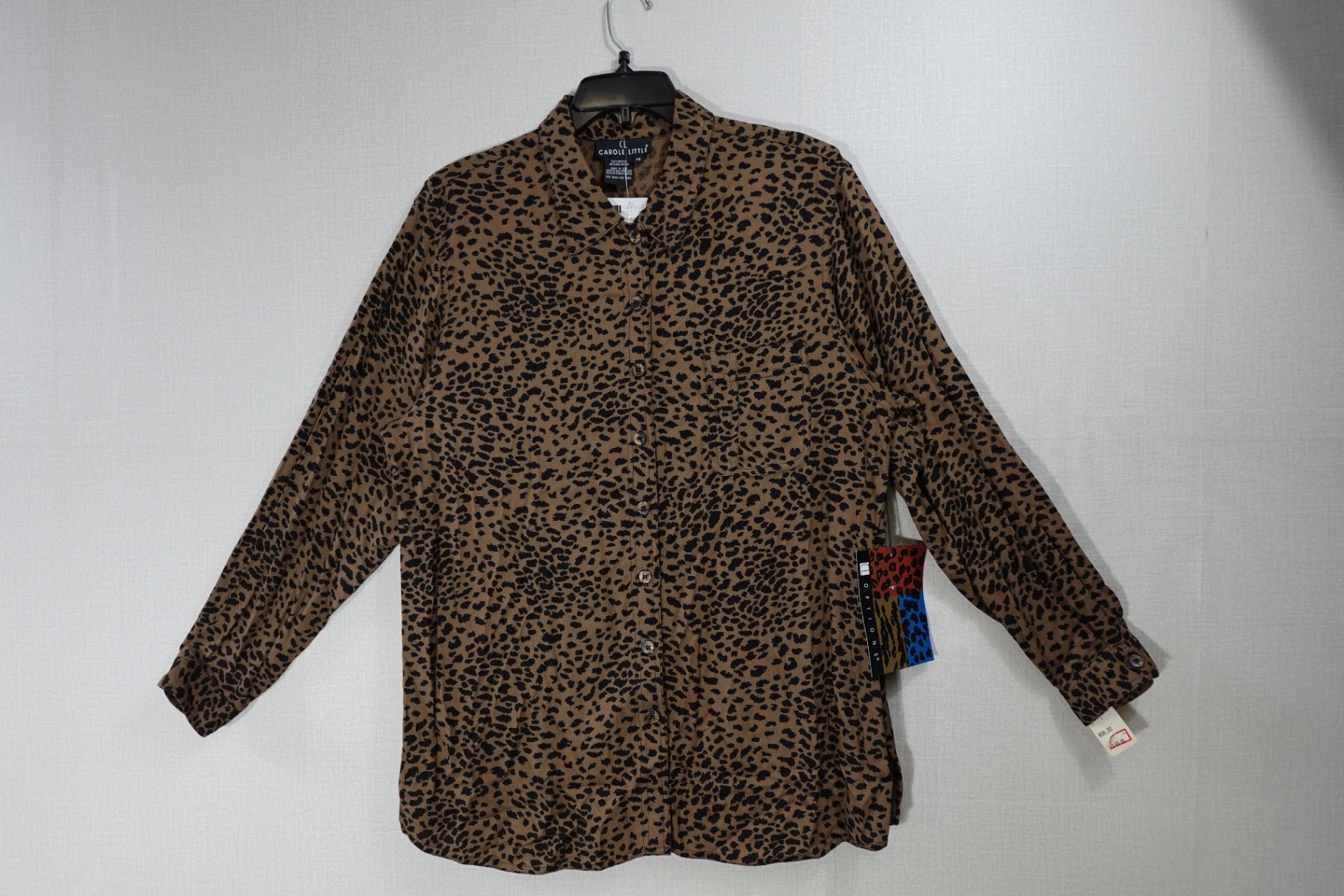 Carole Little, New Vintage Long Sleeves Top, 14, rayon
