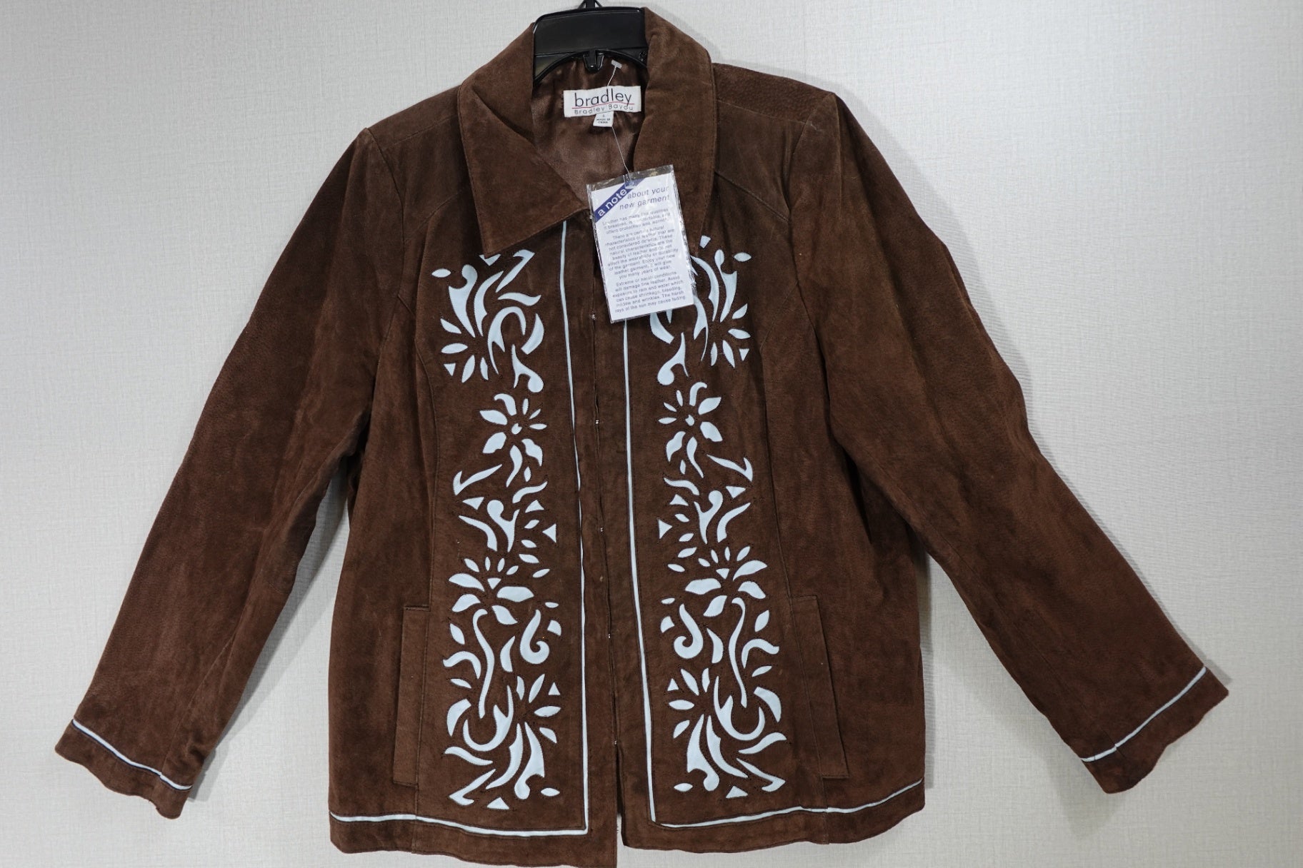 Bradley Bayou, new vintage coat, L, Leather polyester lining