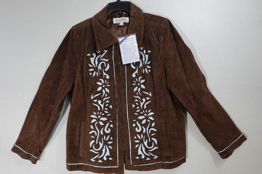 Bradley Bayou, new vintage coat, L, Leather polyester lining