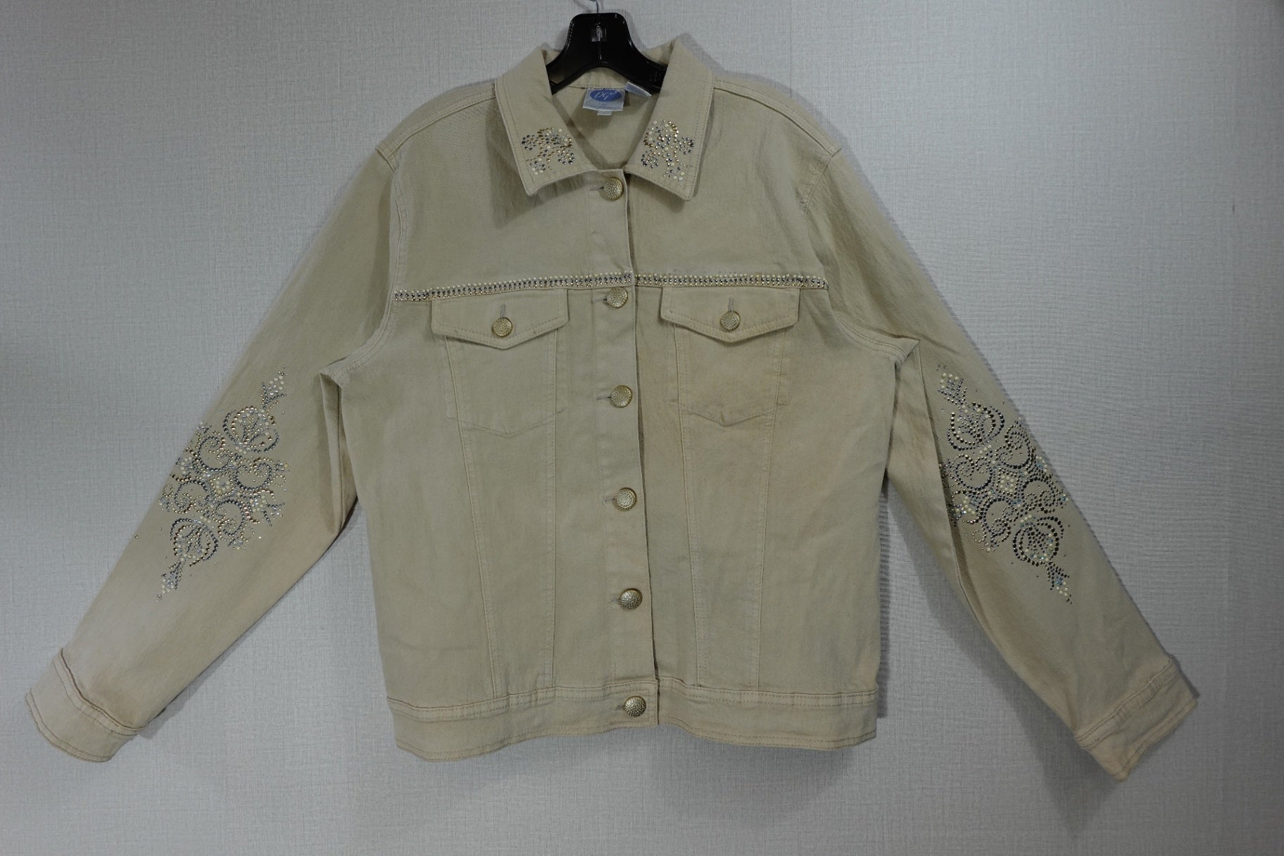DG2 by Diane Gilman, Vintage Denim Jacket, L, Cotton