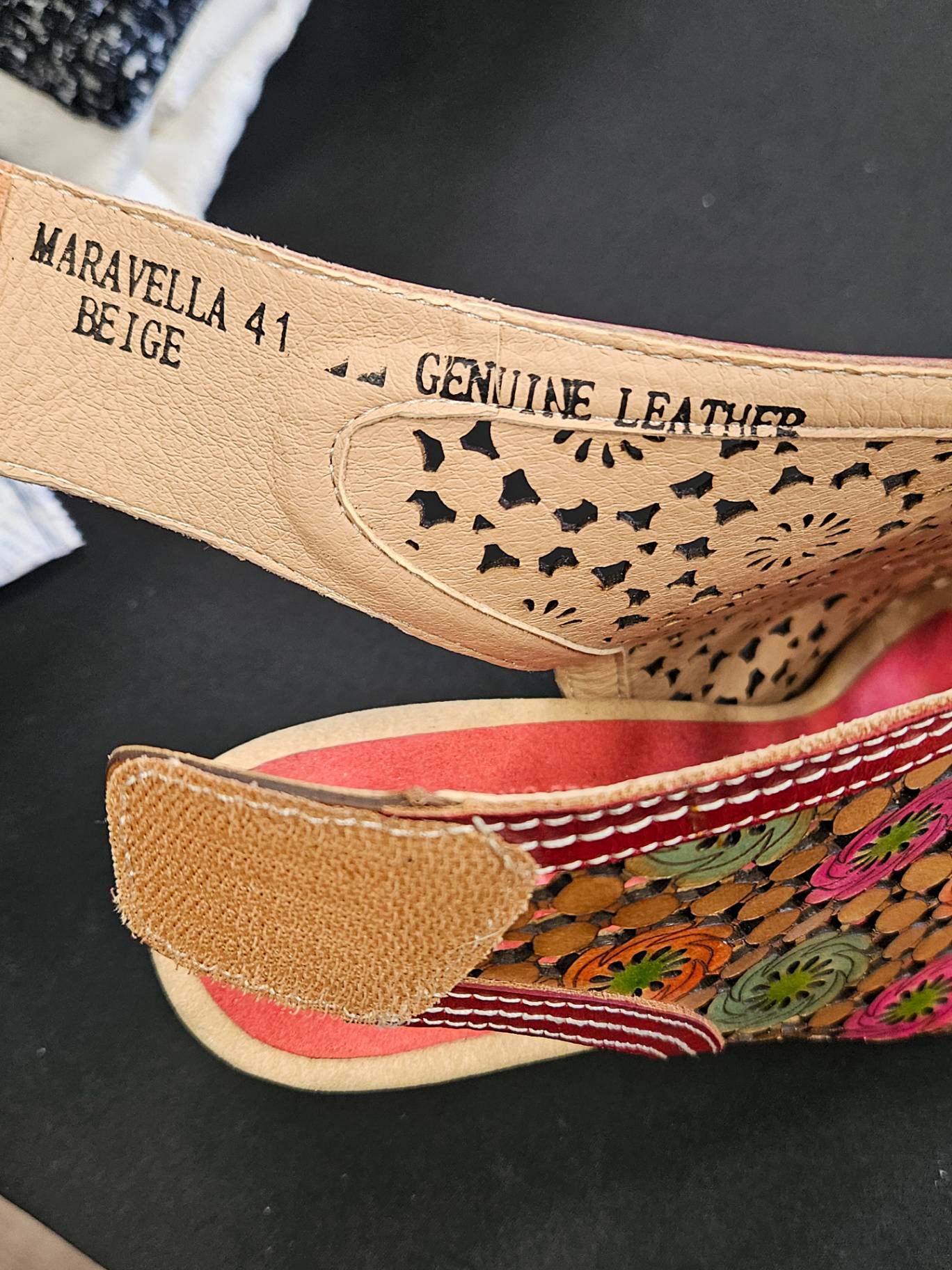 Spring Step Lartiste, Heeled Sandals, 41 (10), Leather Upper
