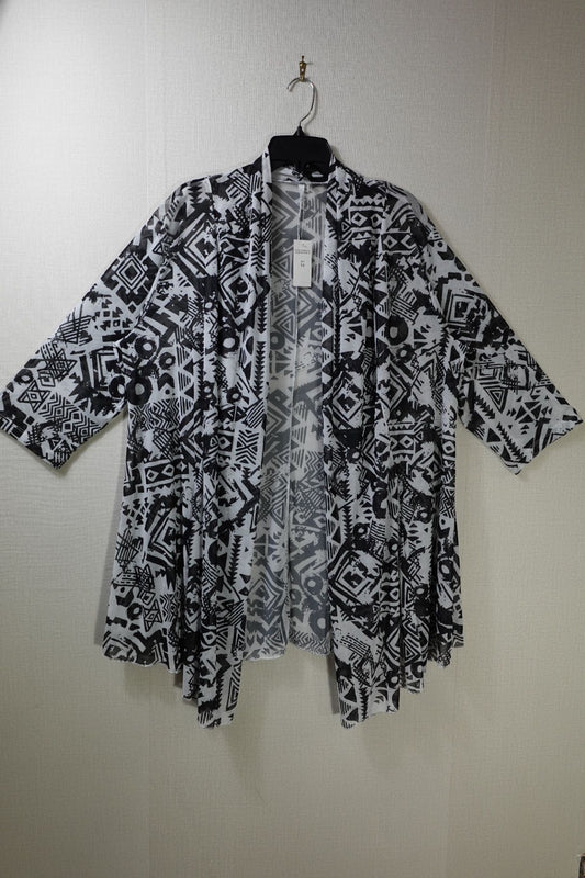 Mirror Image, Cardigan, 1X, polyester/spandex (P/S)