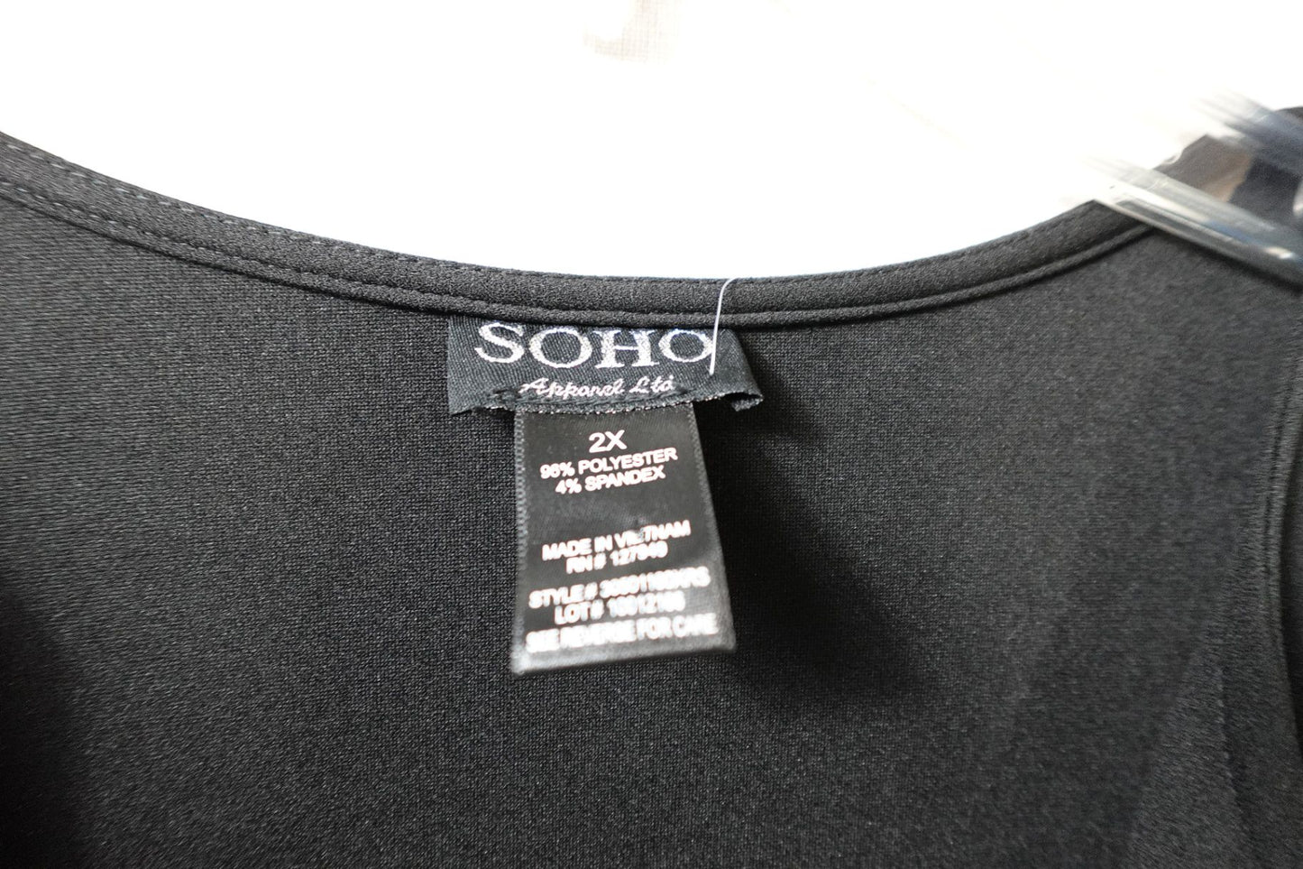 SOHO Apparel Ltd., Cardigan, 2X, Polyester/spandex