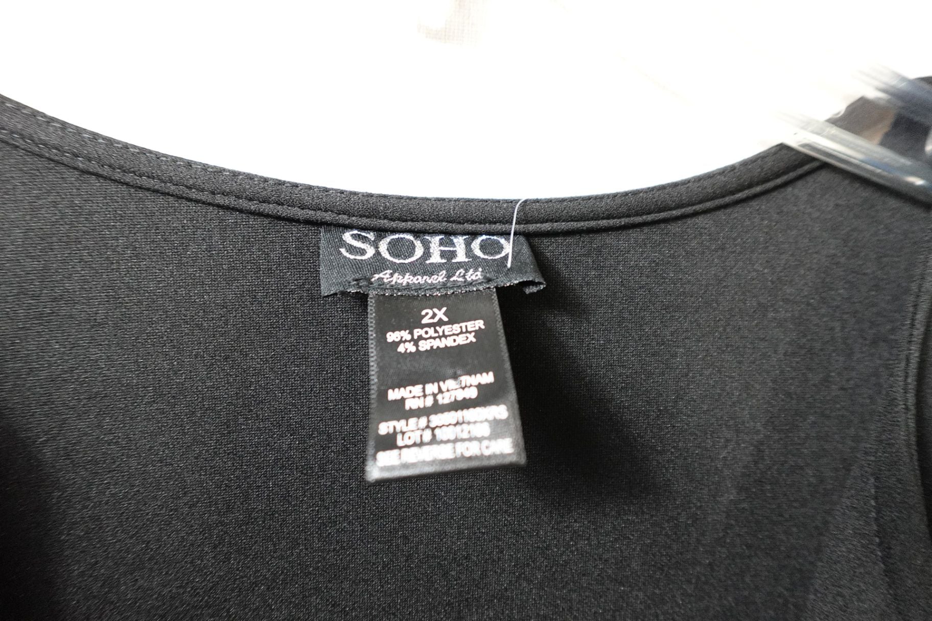 SOHO Apparel Ltd., Cardigan, 2X, Polyester/spandex
