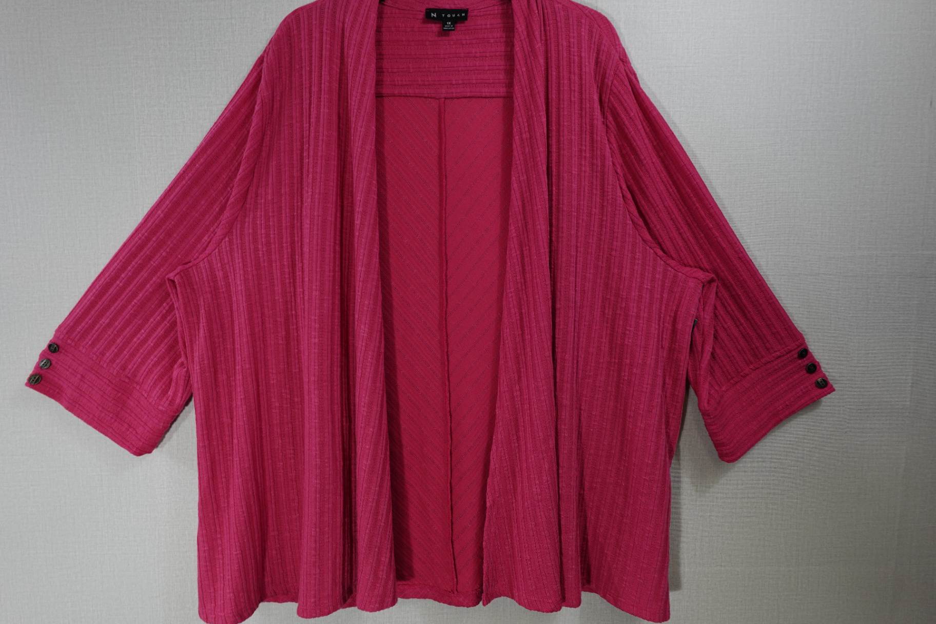 N Touch, Cardigan, 1X, Polyester blend