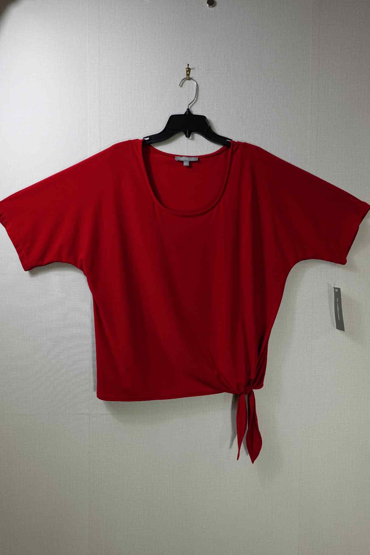NY Collection, New Short Sleeve Top, XL, Polyester Blend