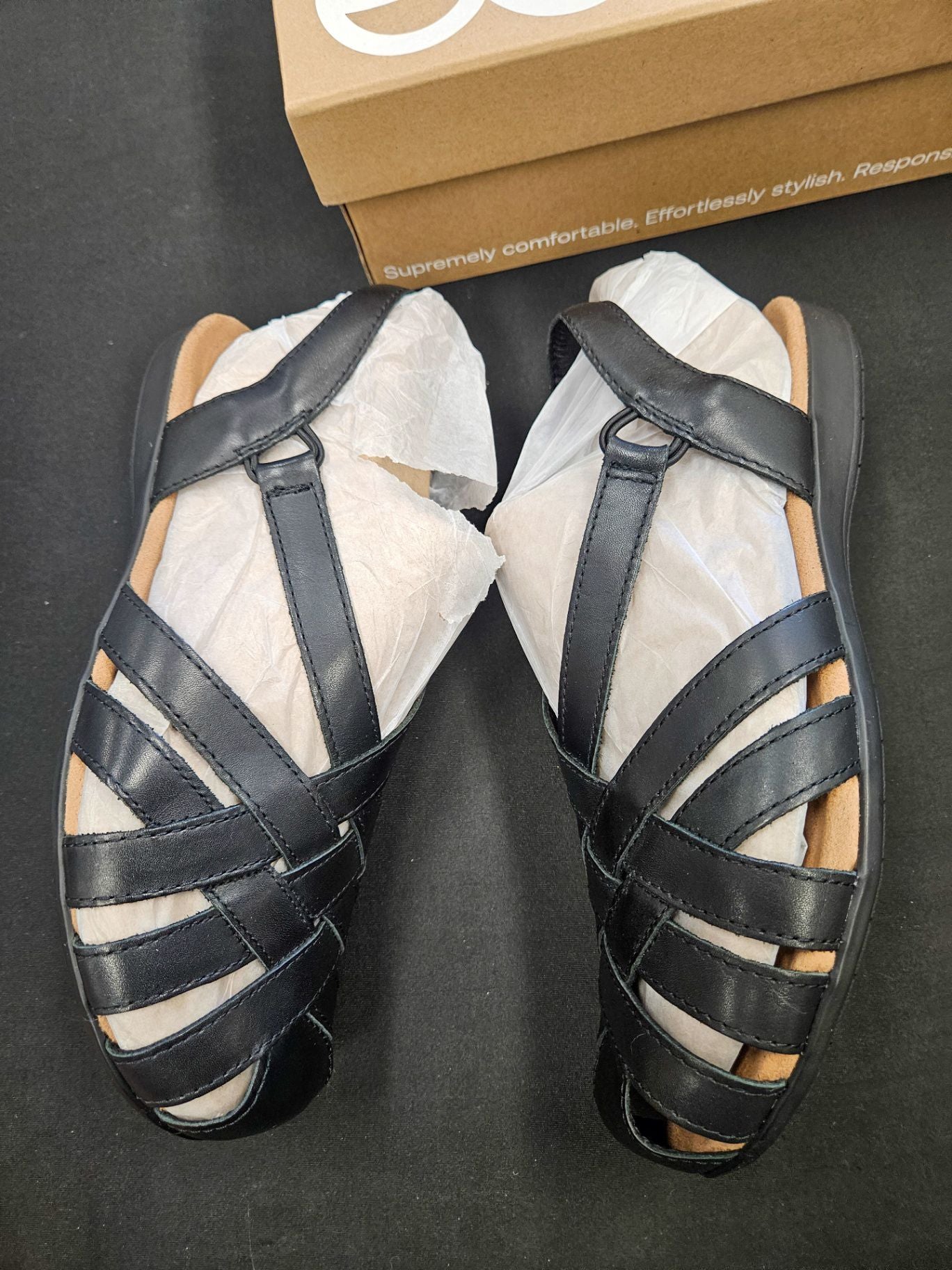 Earth, New sandals, 11W, Leather Upper