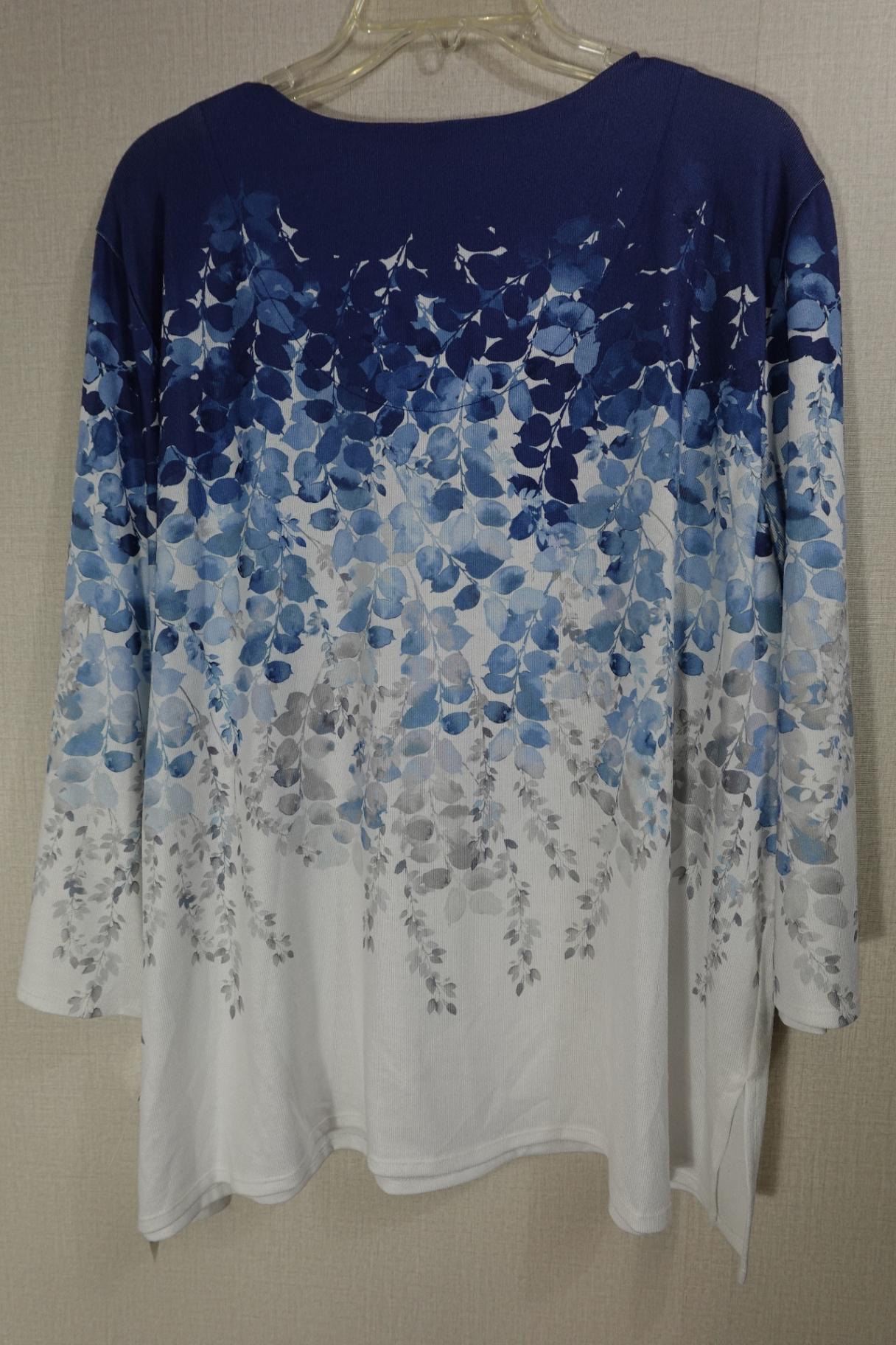 Alfred Dunner, New 3/4 Sleeve Top, 2X, Polyester blend