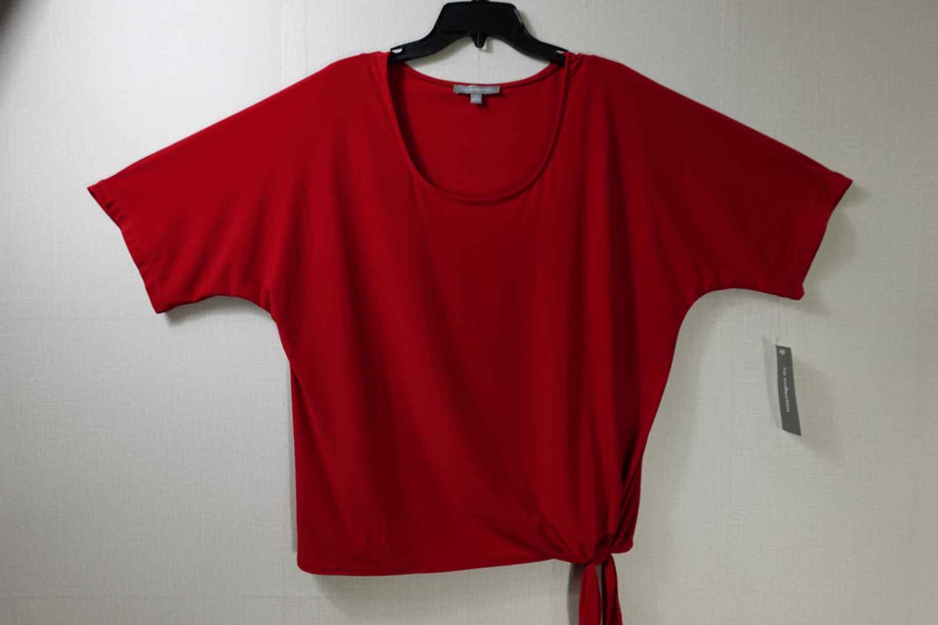 NY Collection, New Short Sleeve Top, XL, Polyester Blend