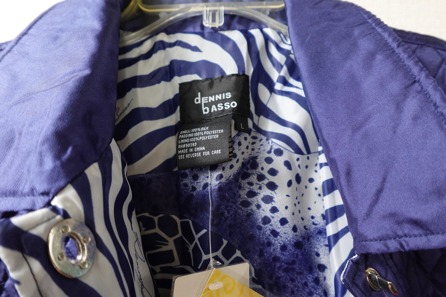 Dennis Basso, New Vintage Jacket, L, Silk