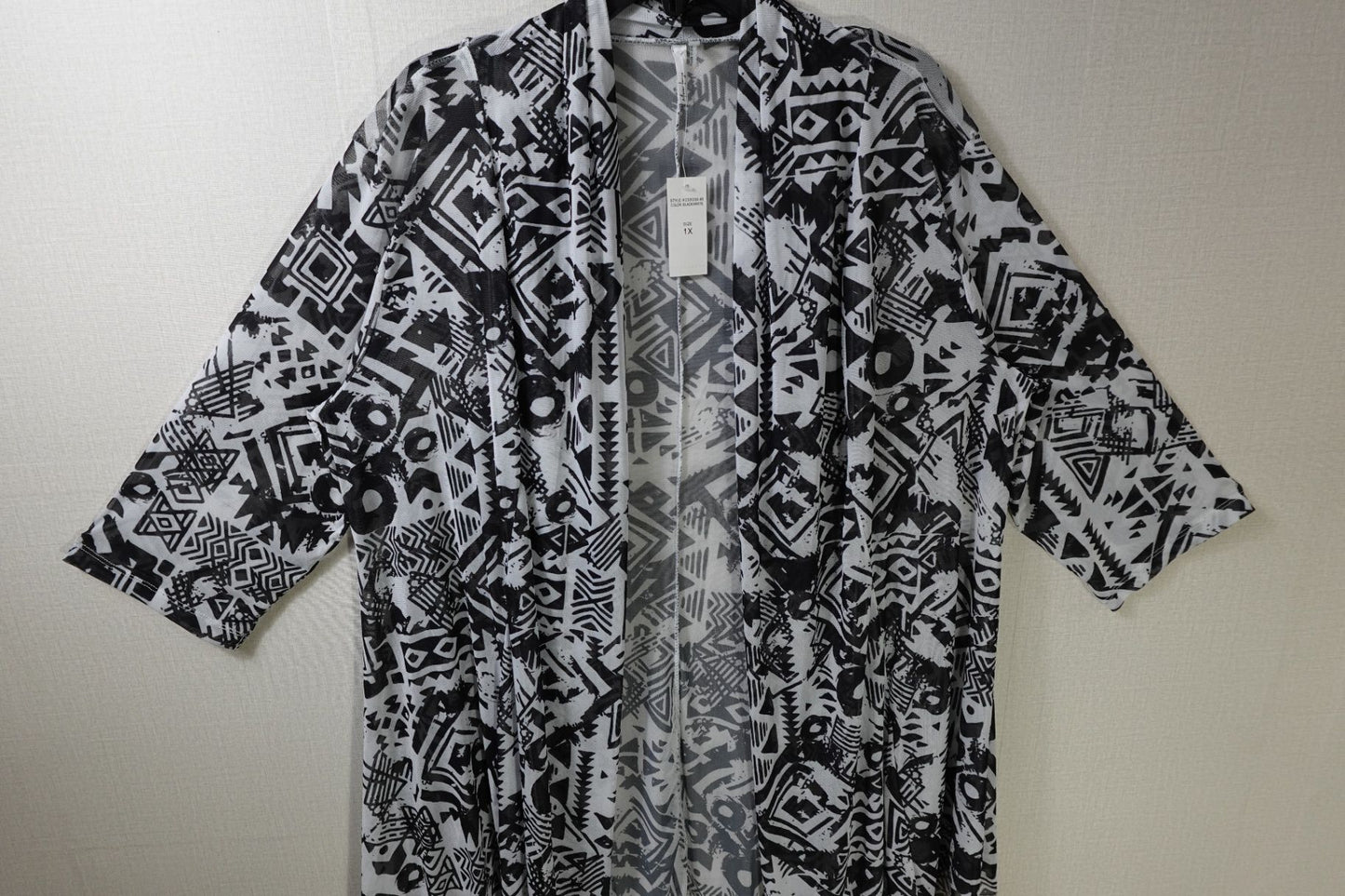 Mirror Image, Cardigan, 1X, polyester/spandex (P/S)