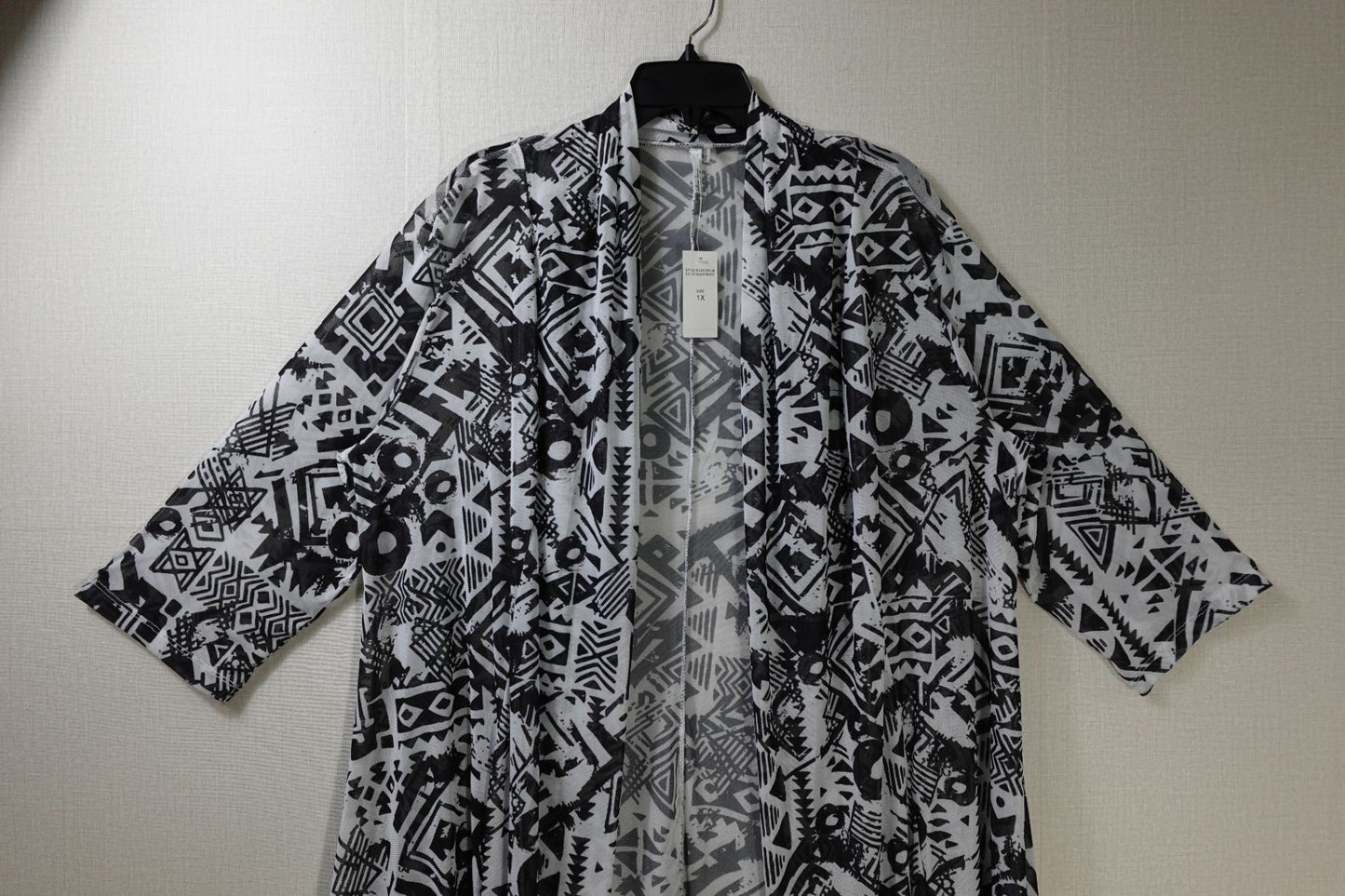 Mirror Image, Cardigan, 1X, polyester/spandex (P/S)