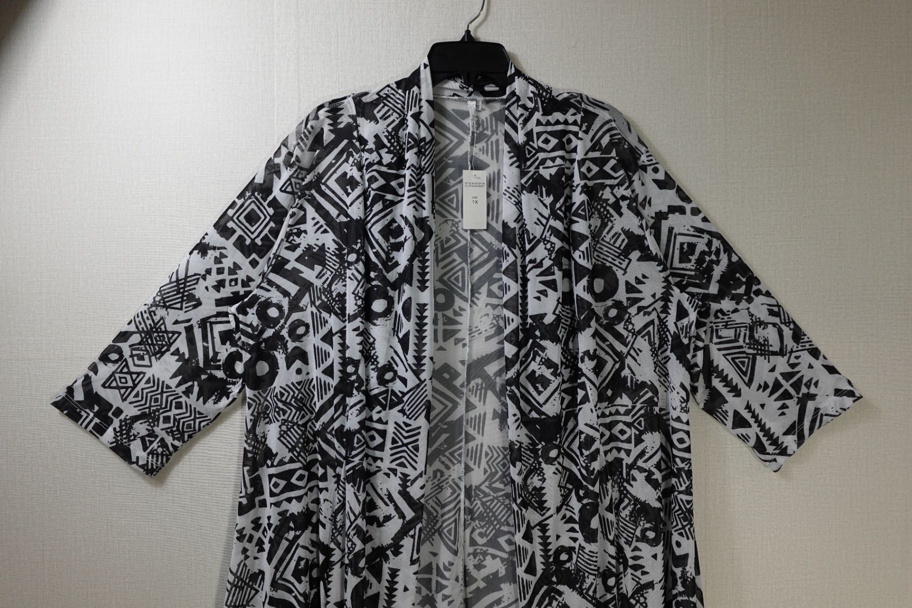 Mirror Image, Cardigan, 1X, polyester/spandex (P/S)