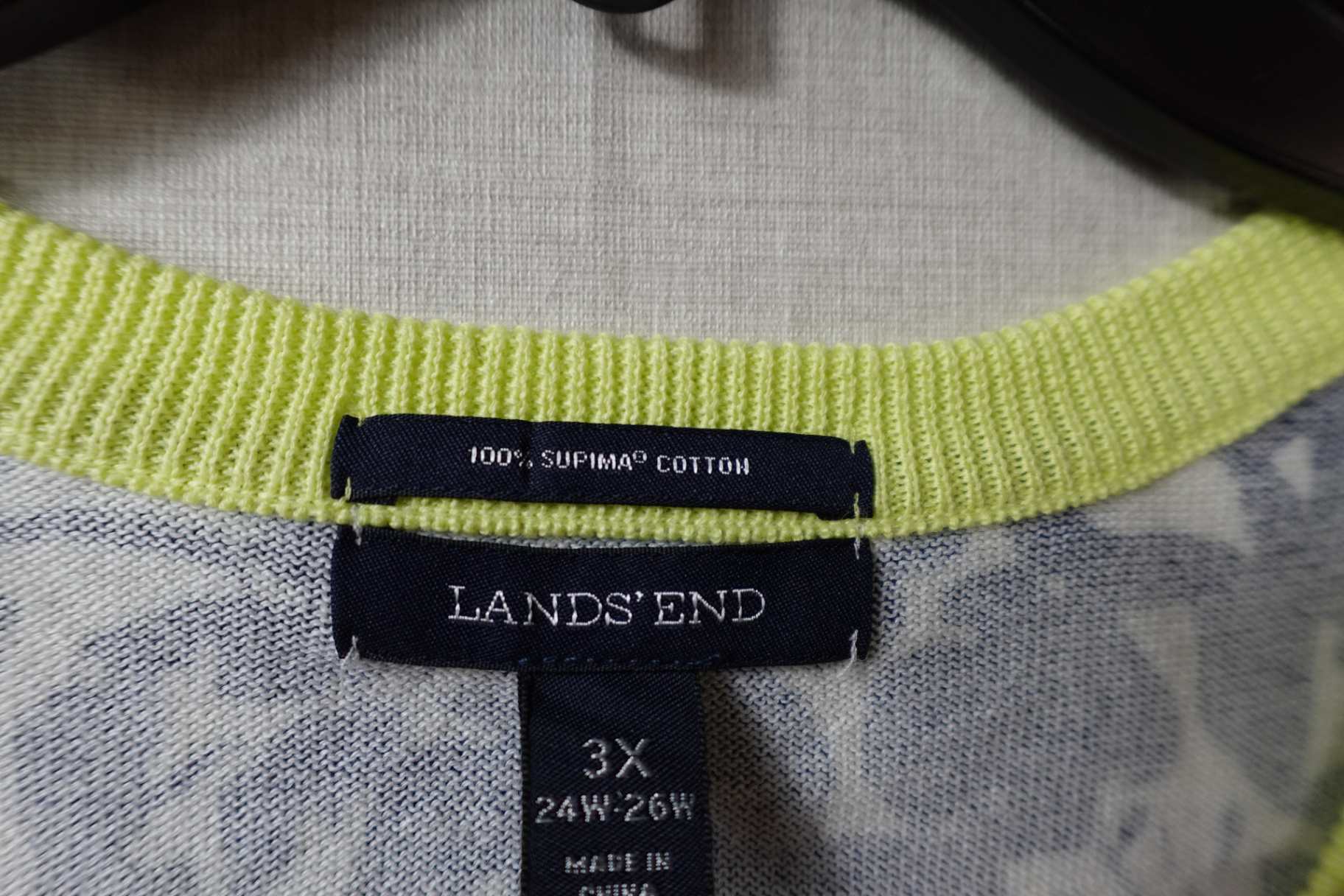 Lands' End, New Cardigan , 24/26, Cotton