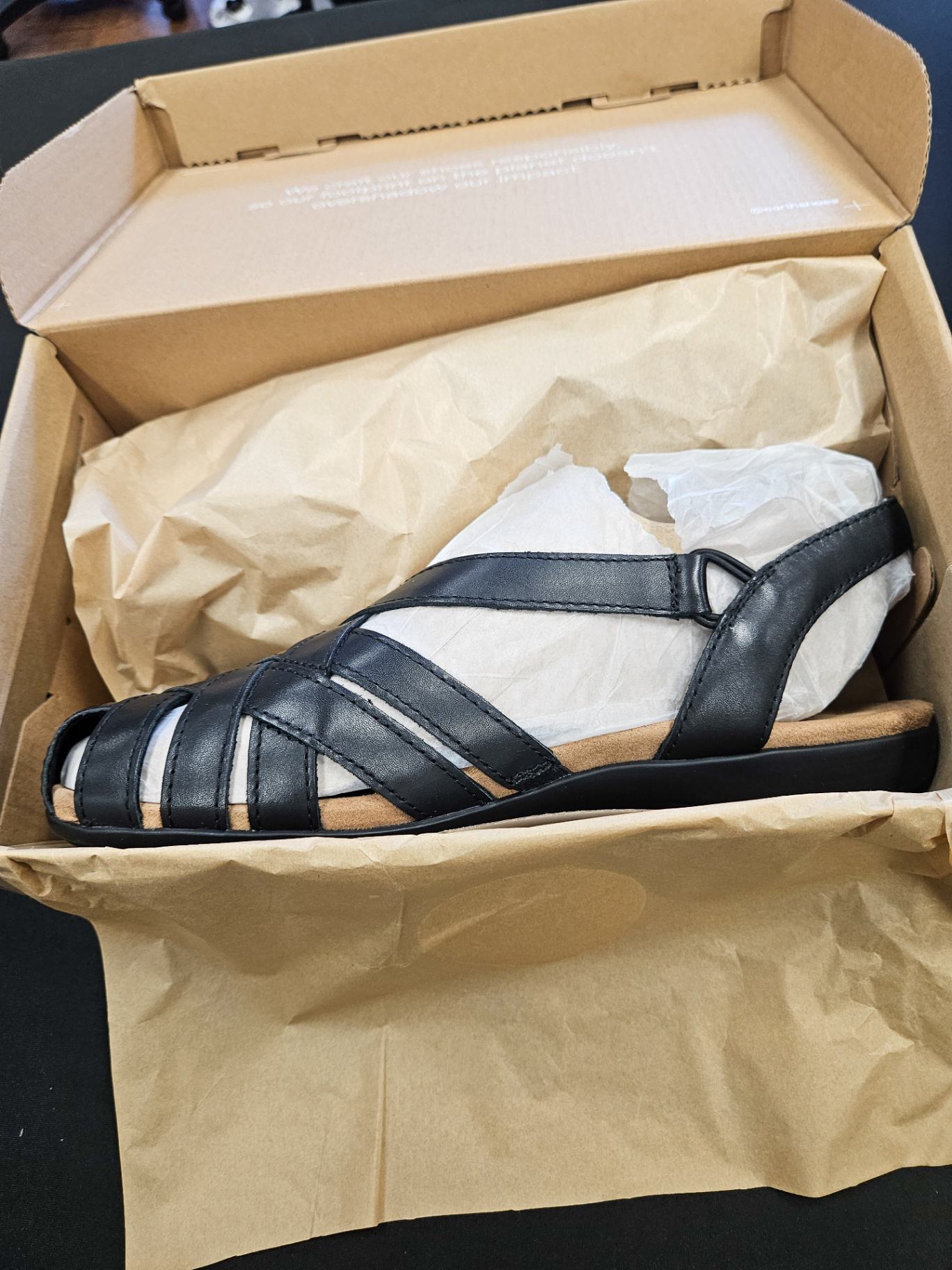 Earth, New sandals, 11W, Leather Upper