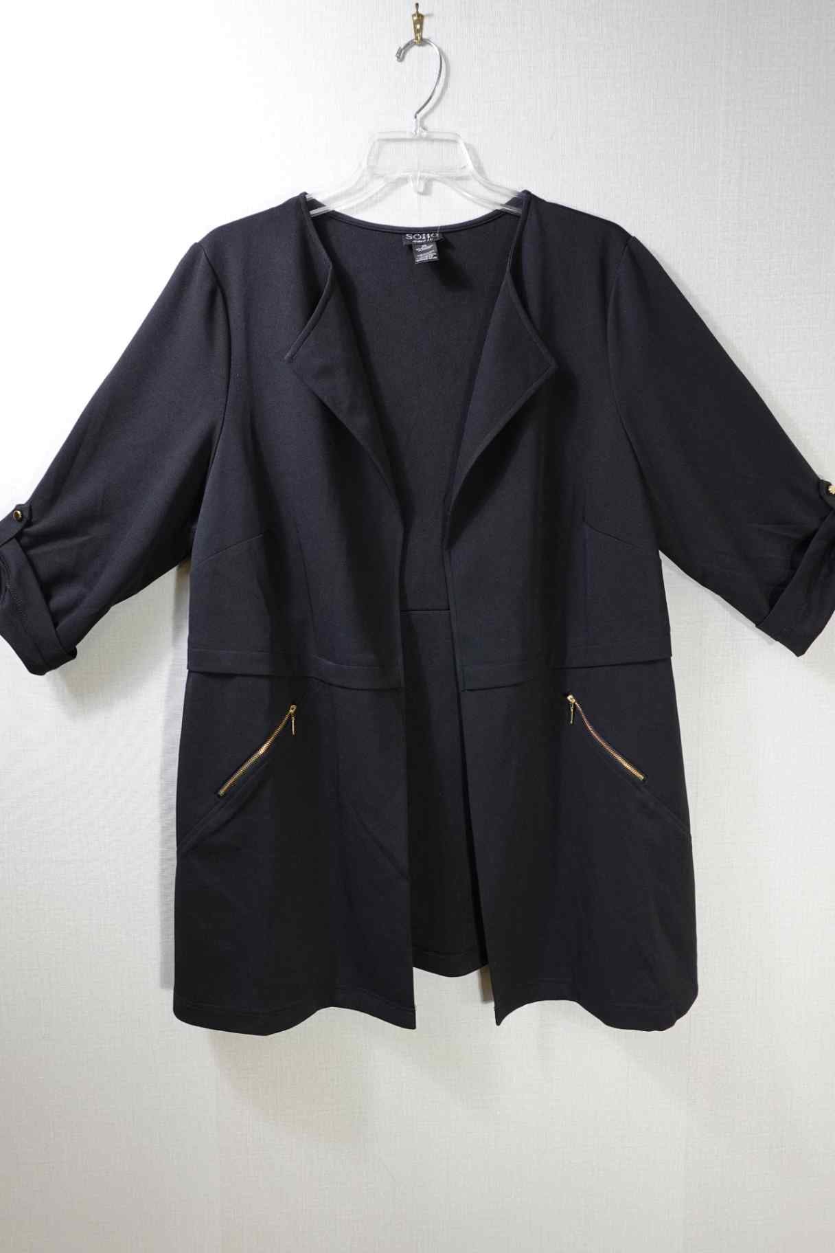 SOHO Apparel Ltd., Cardigan, 2X, Polyester/spandex