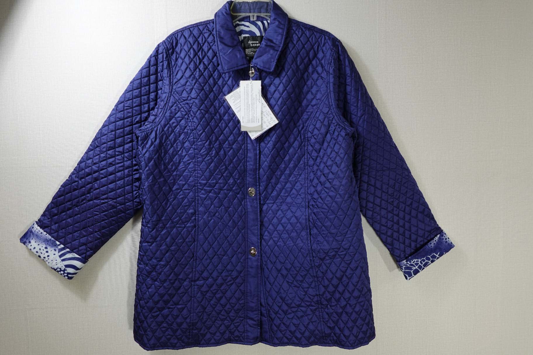 Dennis Basso, New Vintage Jacket, L, Silk