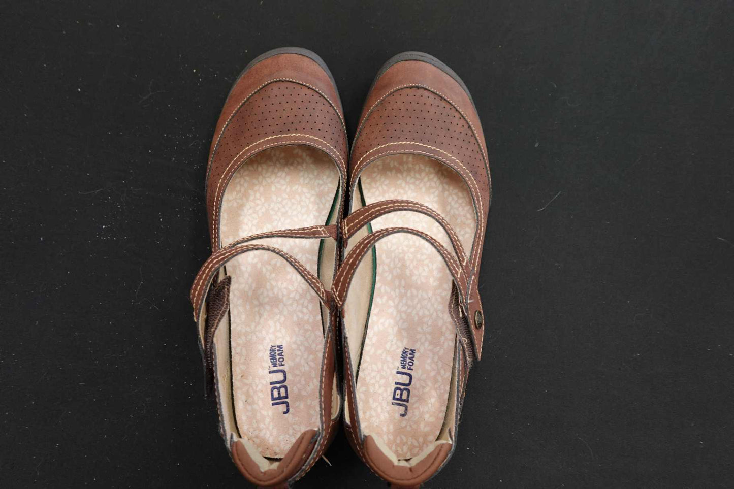 JBU, Mary Jane Shoes, 11W, Faux leather