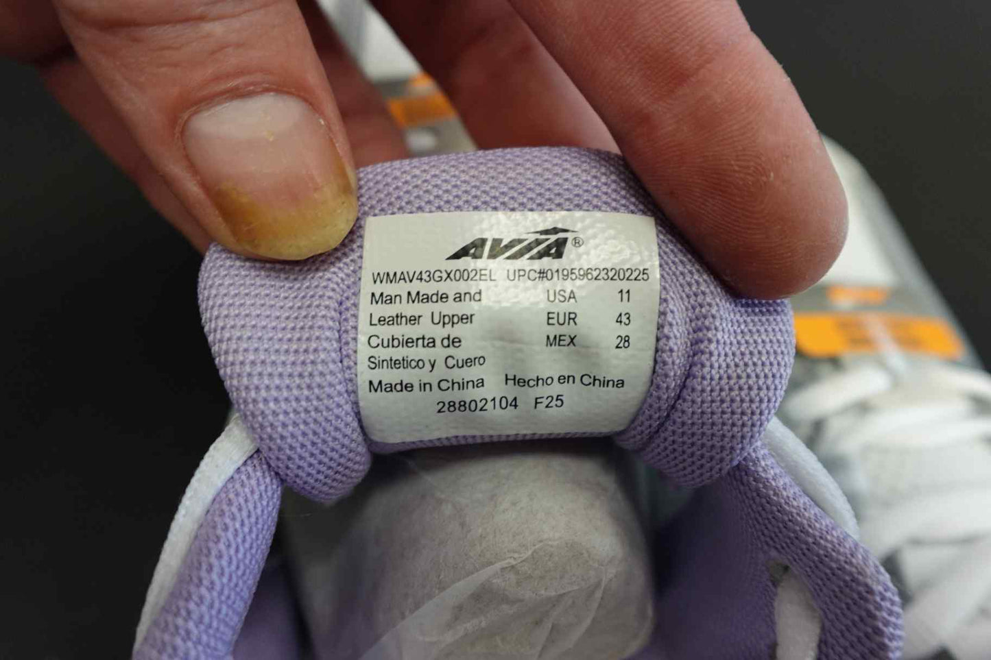 Avia, New Sneakers, 11, Leather Upper
