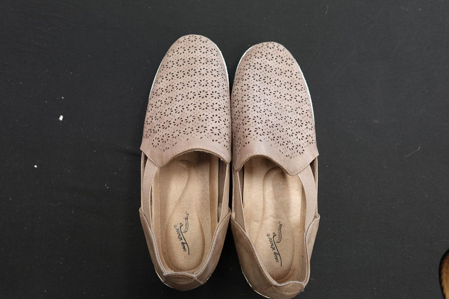 Clarks, Loafers, 11W, Faux Leather