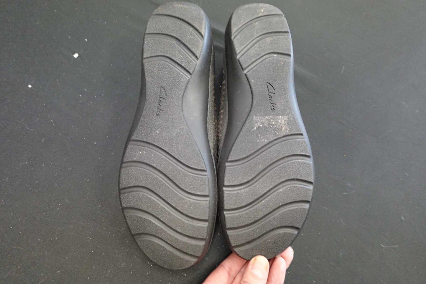 Clarks, Loafers, 11W, Faux Leather