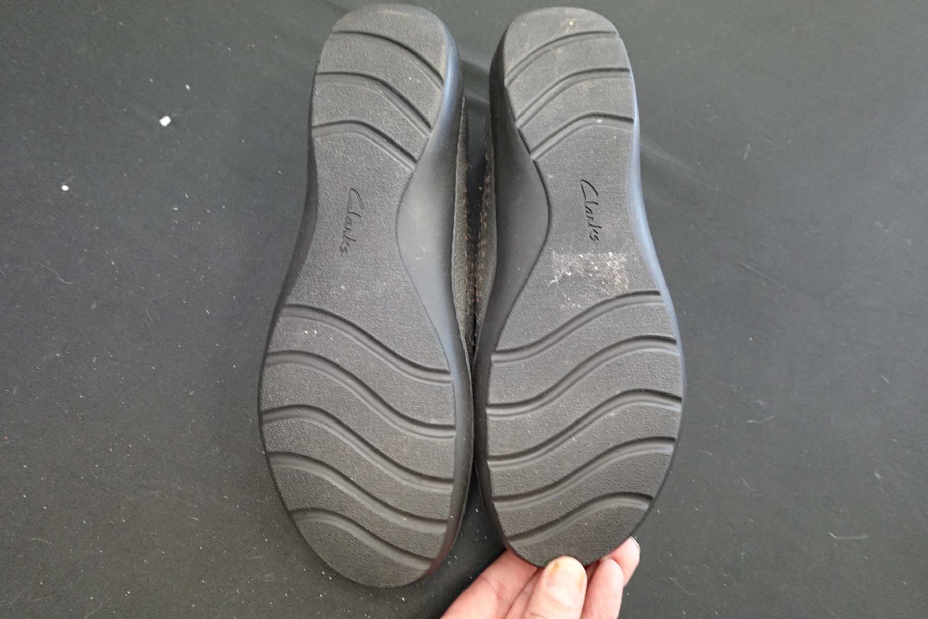 Clarks, Loafers, 11W, Faux Leather