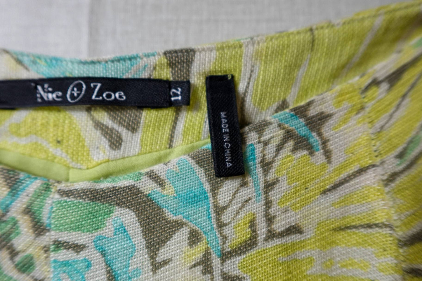 Nic + Zoe, Pants, 12, Linen blend