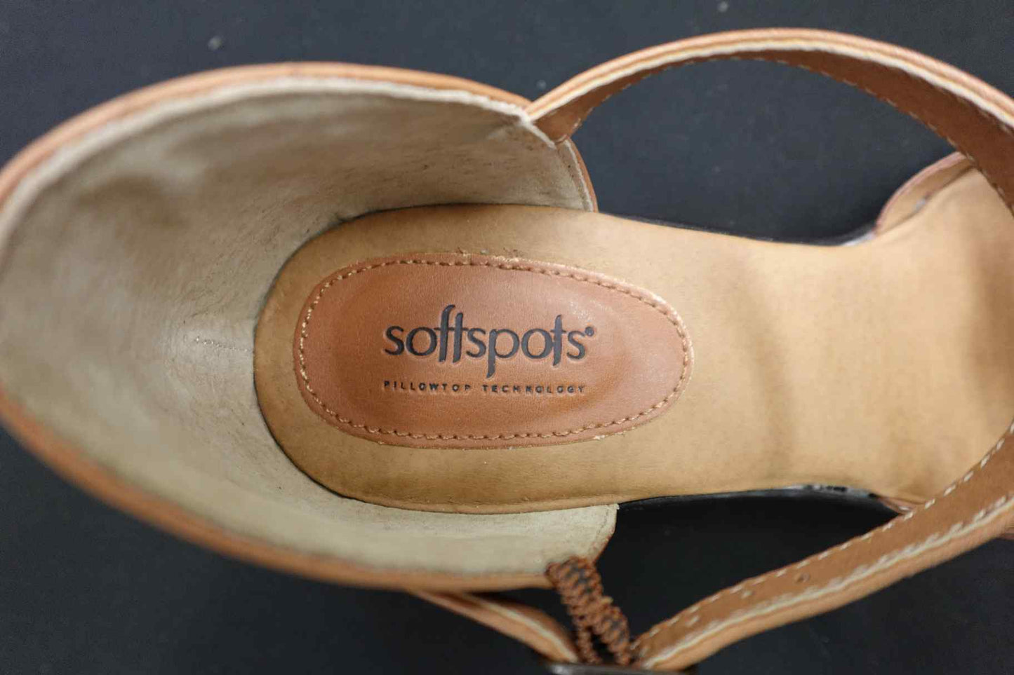 Softspots, Sandals, 11 Narrow, Leather Upper