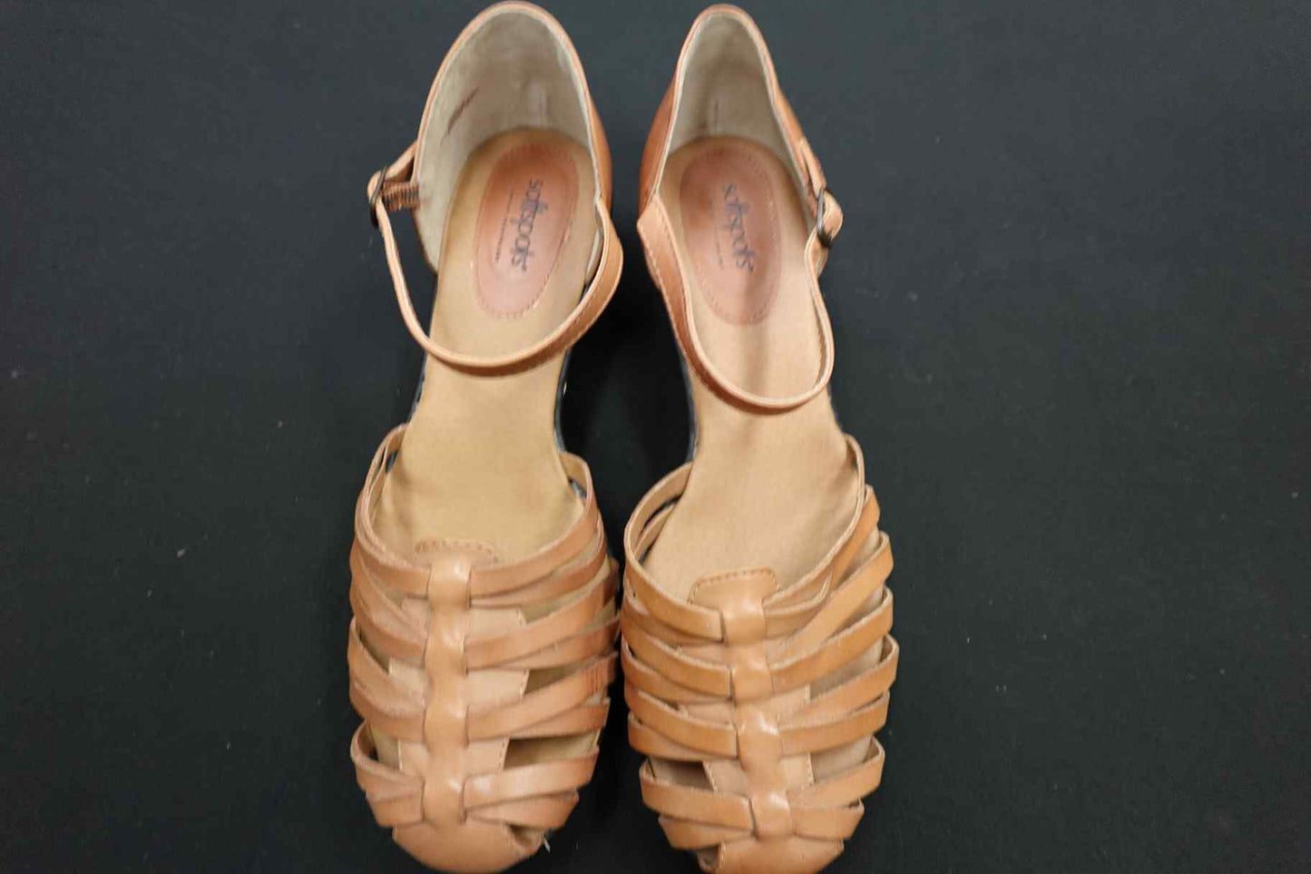 Softspots, Sandals, 11 Narrow, Leather Upper