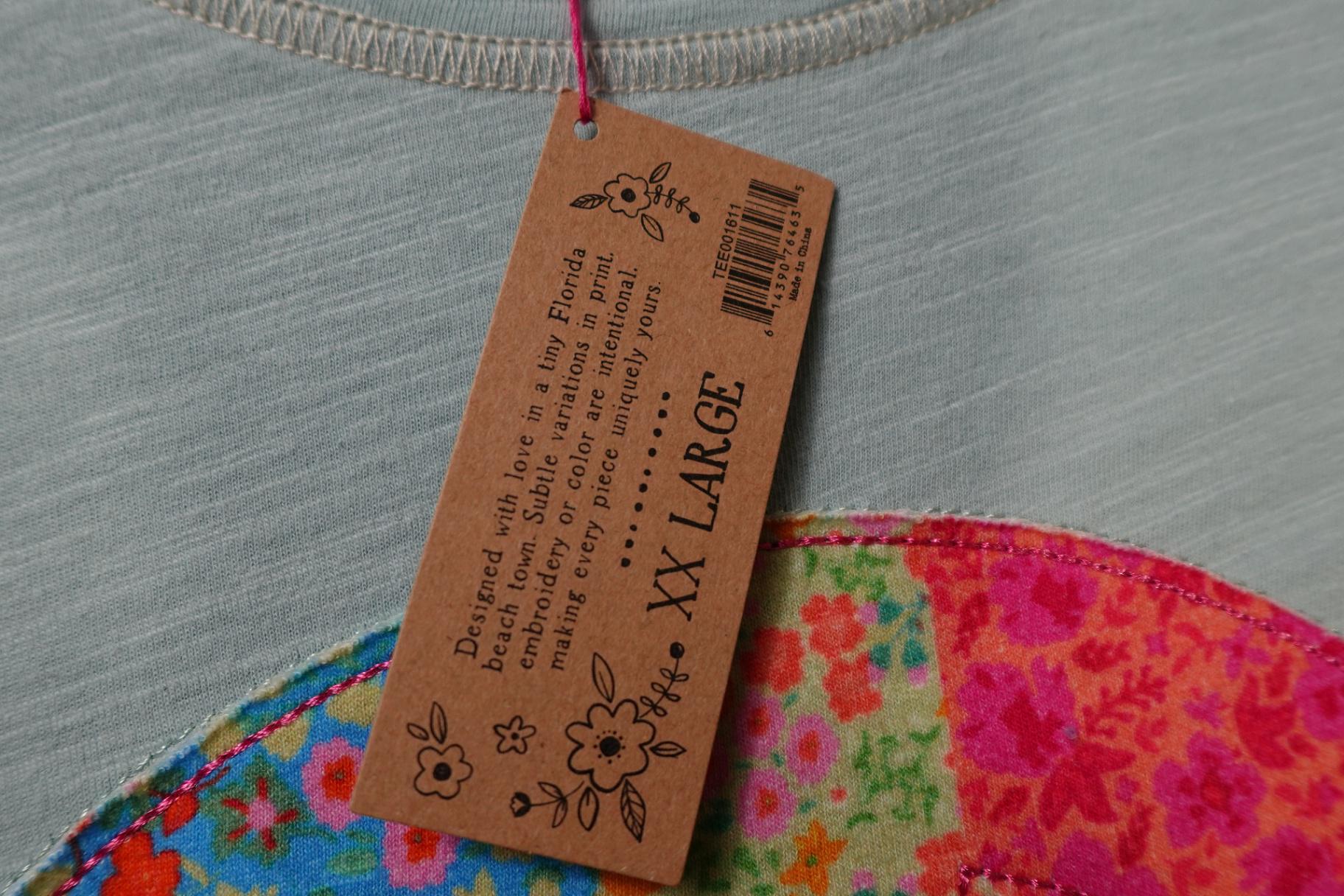 Natural Life, SHORT SLEEVED TOP, 2X, Cotton