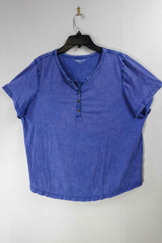 Coldwater Creek, Short Sleeved Top, 1X, cotton