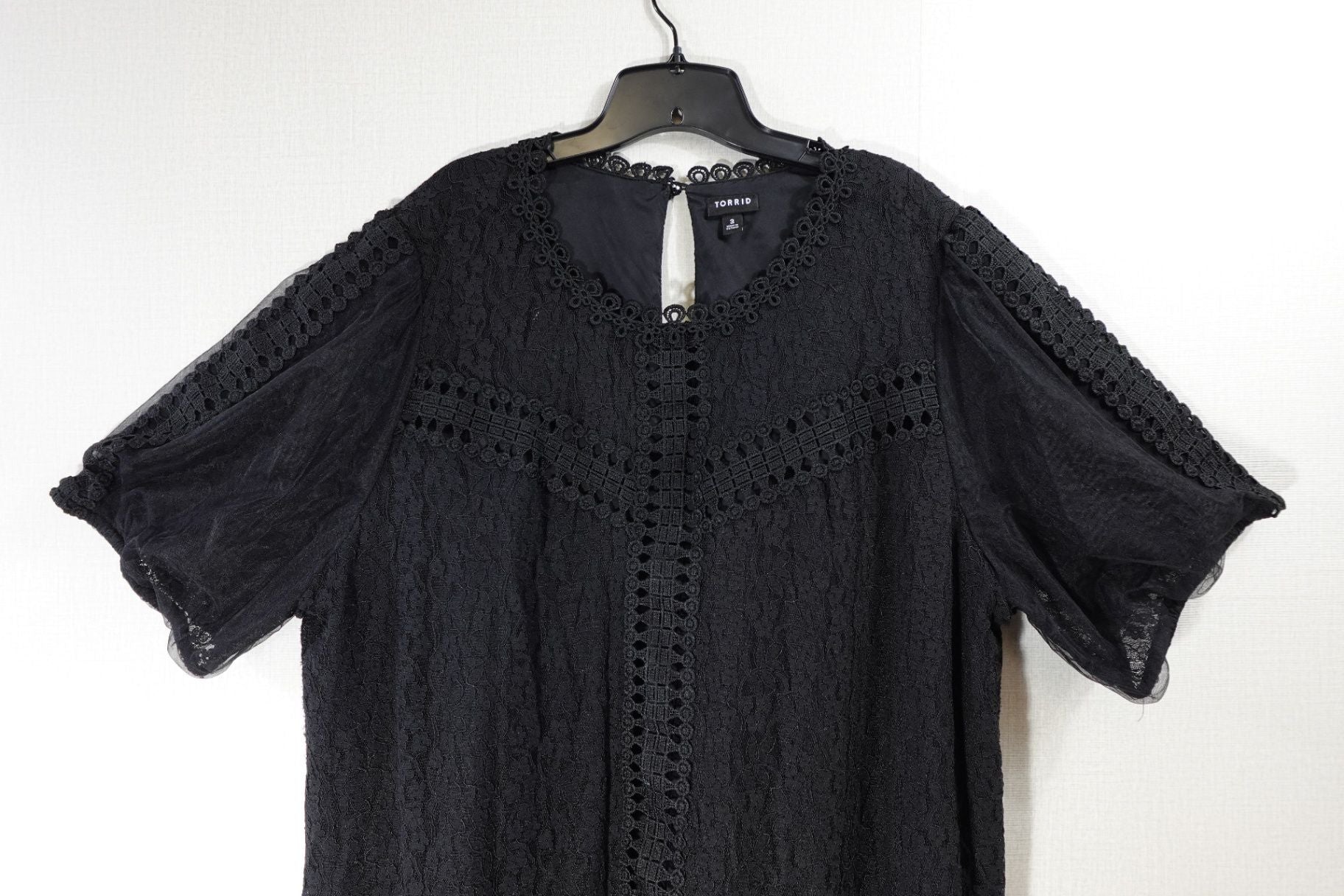 Torrid, Short Sleeved Top, 3X, nylon, rayon, cotton