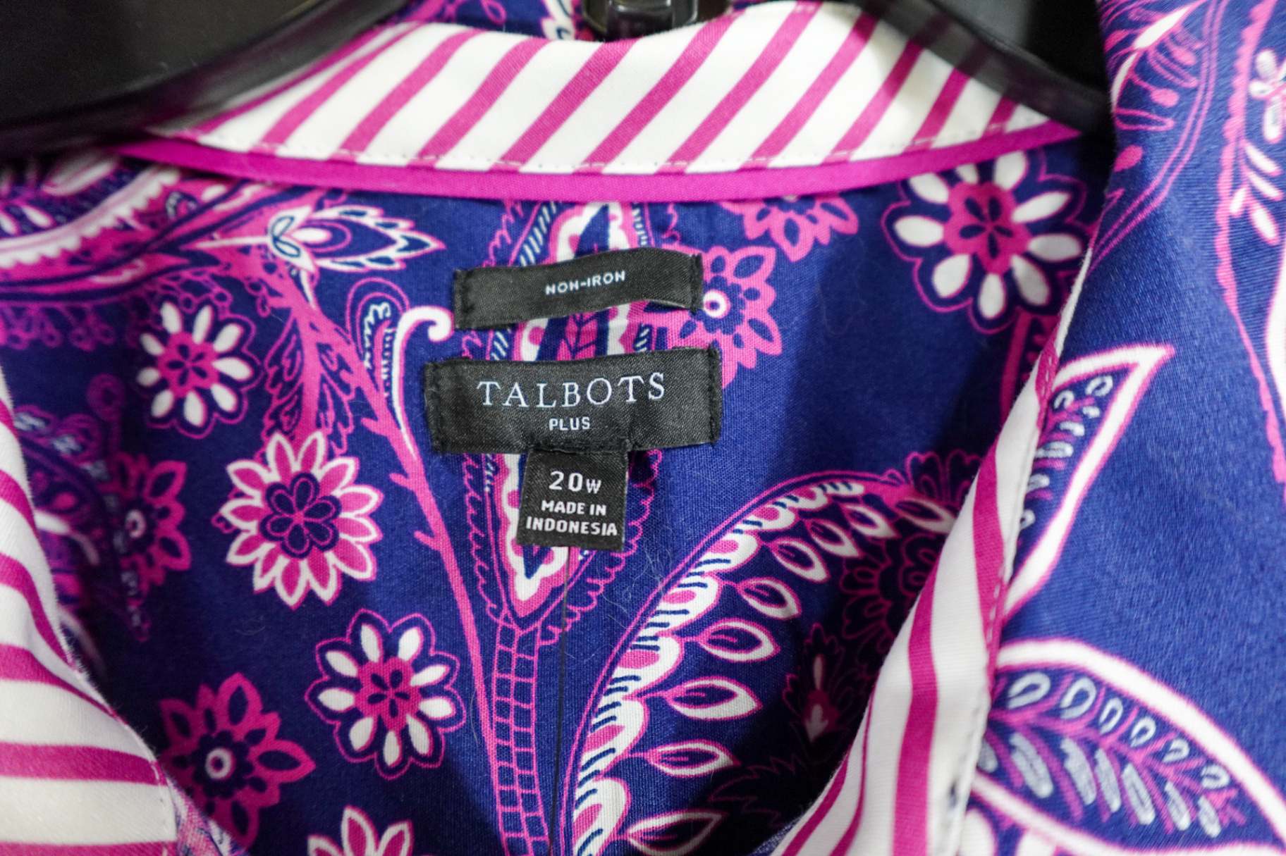 Talbots, New Long Sleeves Top, 20W, Cotton