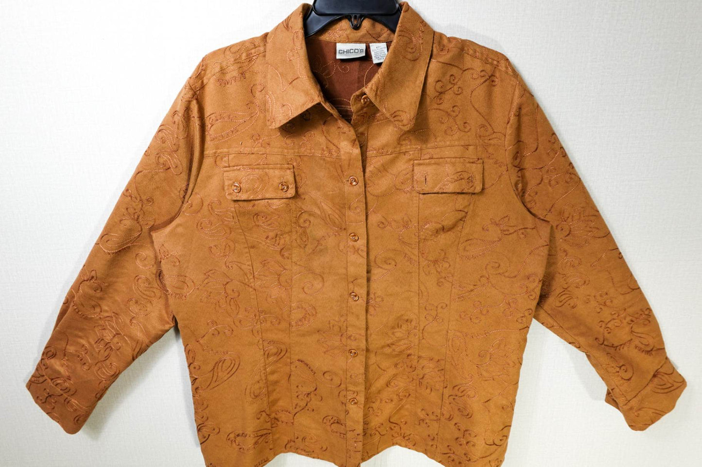 Chico's, Long Sleeves Top, XL (chicos 3), Polyester