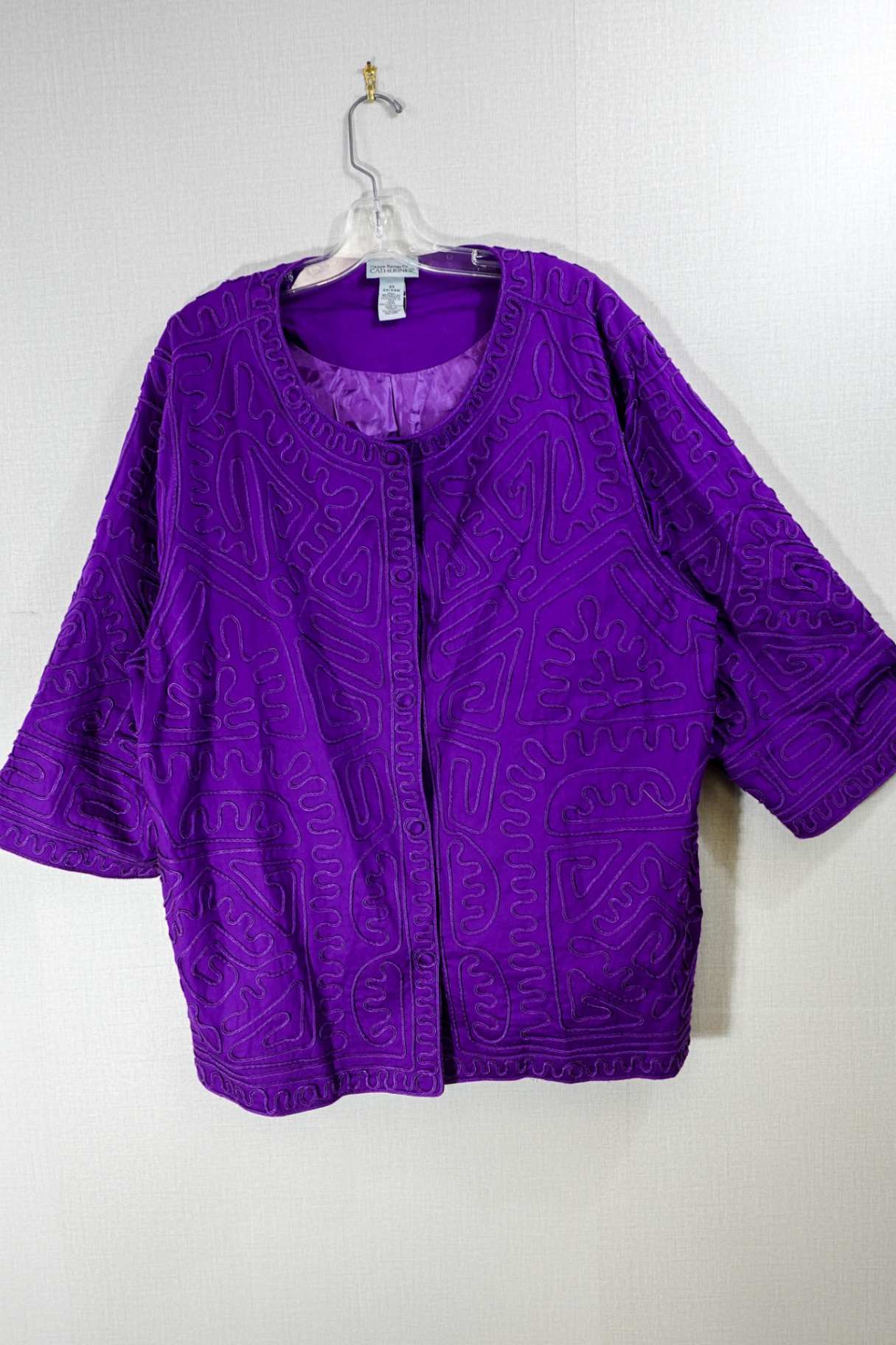 Maggie Barnes for Catherines, Light Jacket, 22/24, cotton, spandex