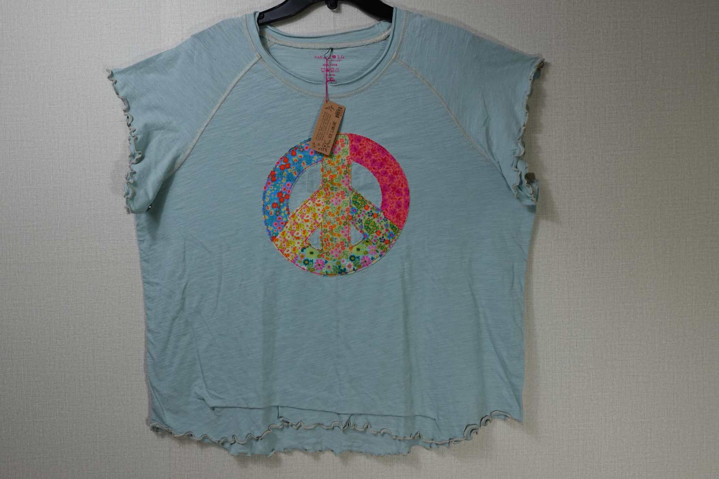 Natural Life, SHORT SLEEVED TOP, 2X, Cotton