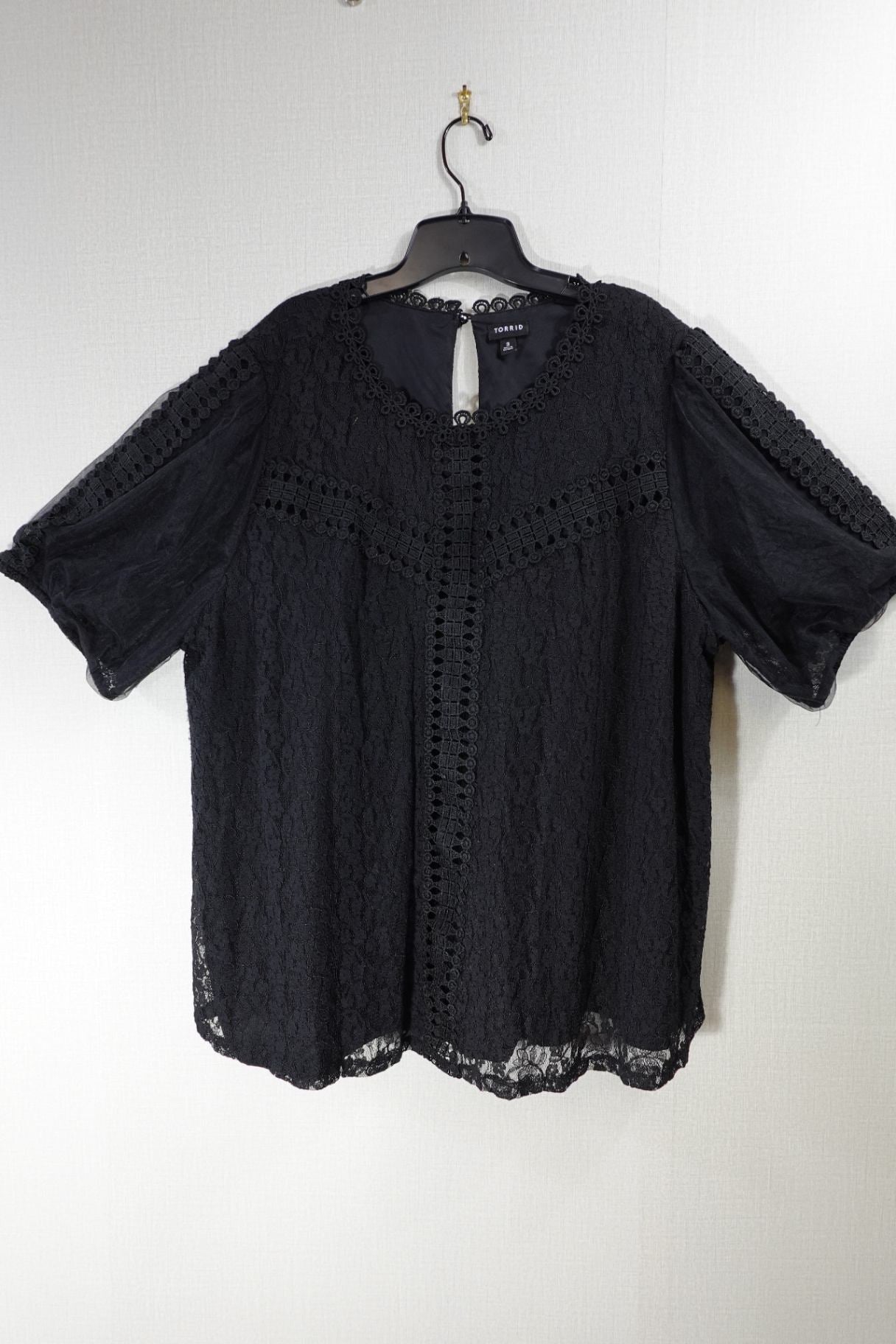 Torrid, Short Sleeved Top, 3X, nylon, rayon, cotton