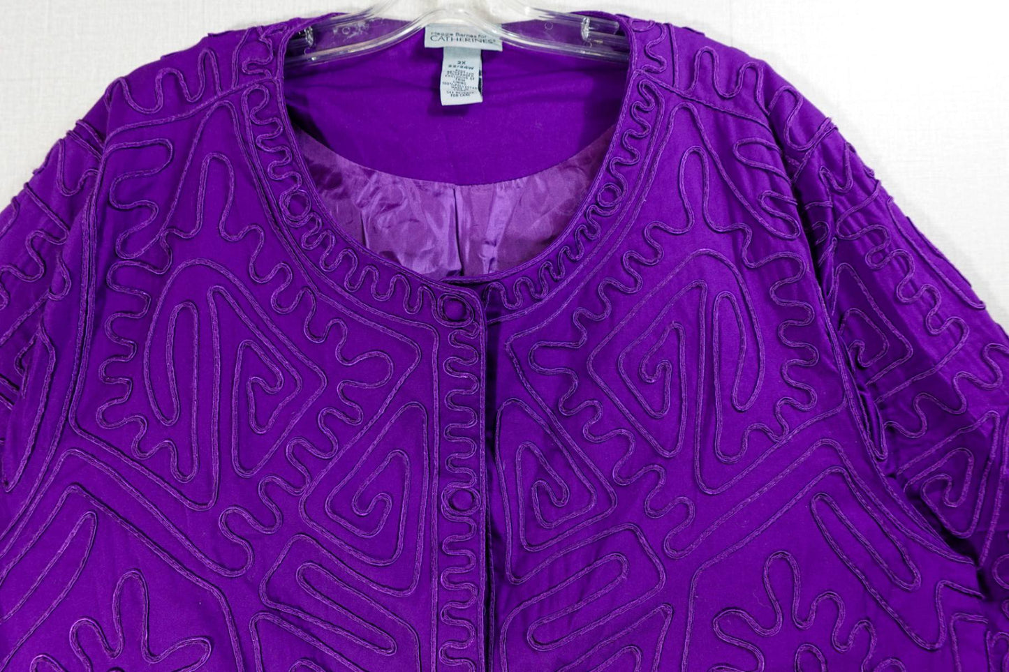 Maggie Barnes for Catherines, Light Jacket, 22/24, cotton, spandex